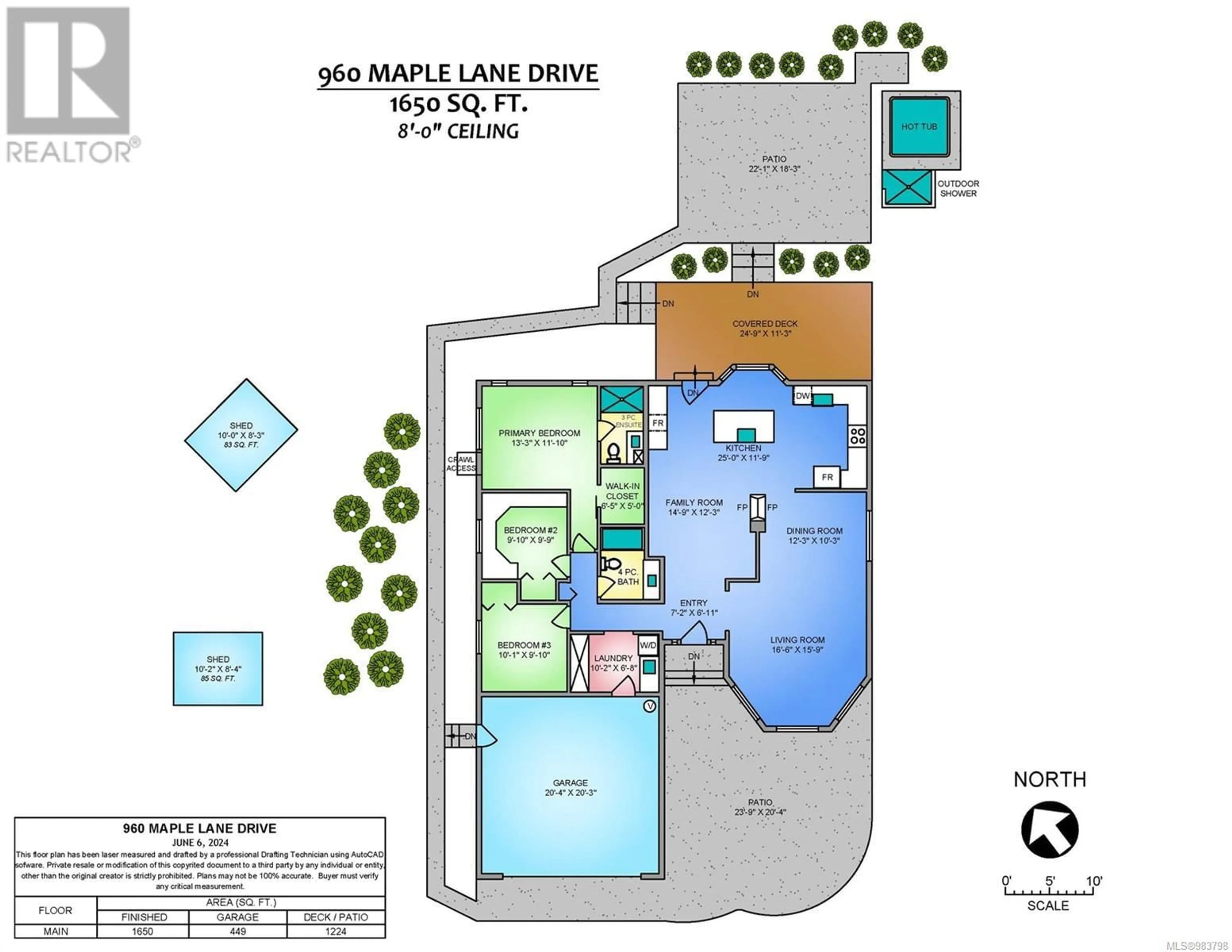 Floor plan for 960 Maple Lane Dr, Parksville British Columbia V9P1S8