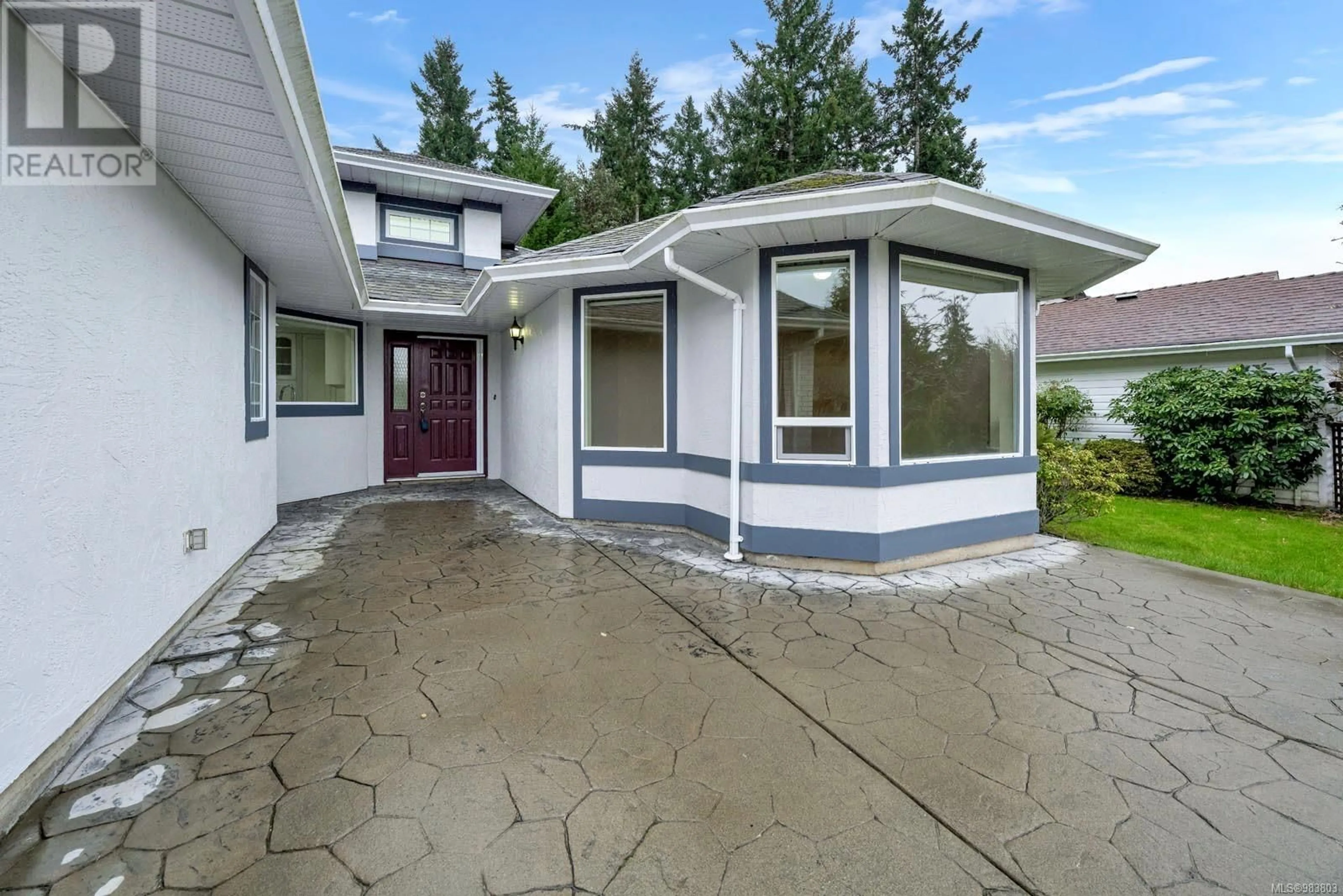 Home with vinyl exterior material, street for 3593 Arbutus Dr N, Cobble Hill British Columbia V0R1L1