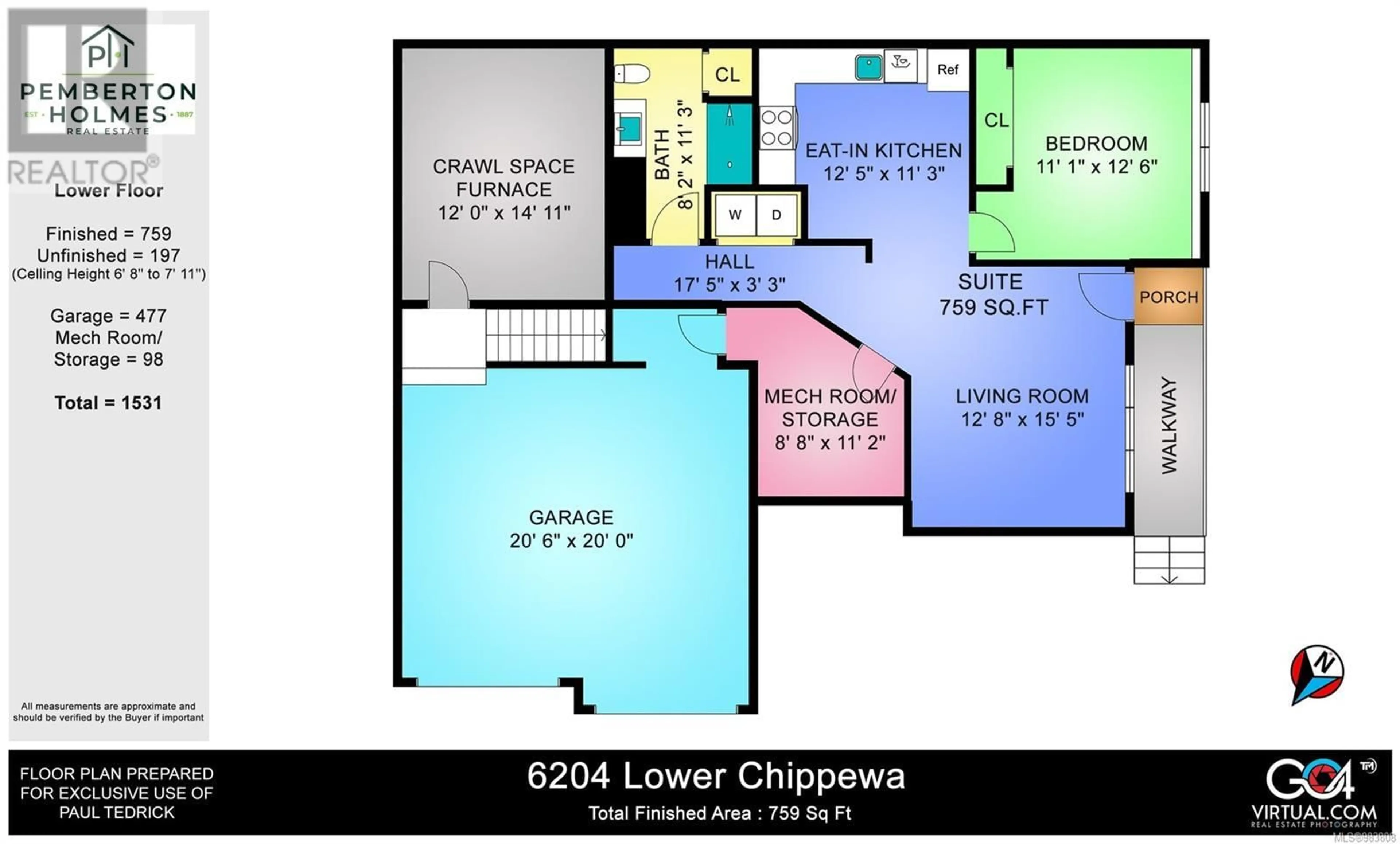 Floor plan for 6204 Lower Chippewa Rd, Duncan British Columbia V9L5P8