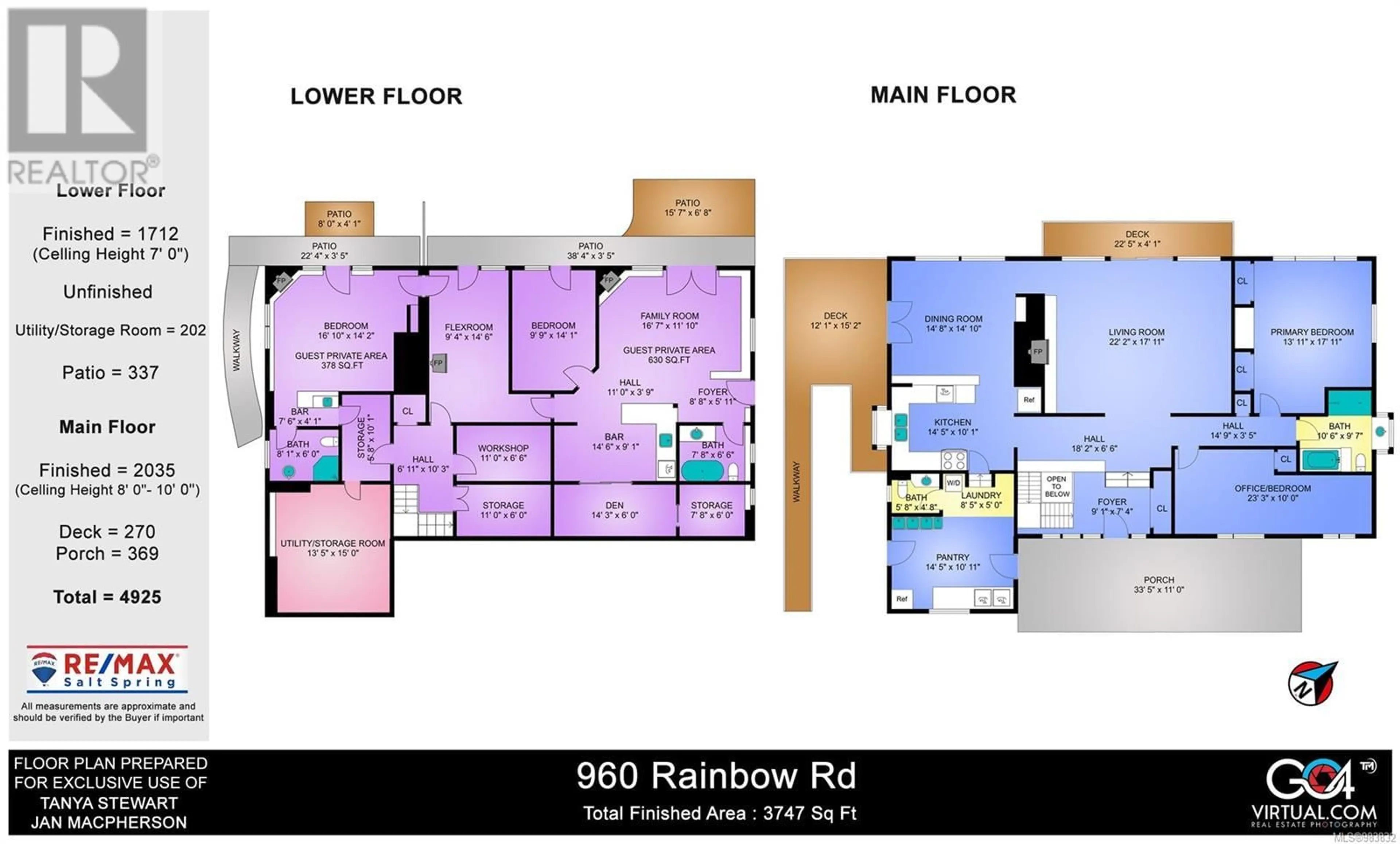 Floor plan for 960 Rainbow Rd, Salt Spring British Columbia V8K2M9