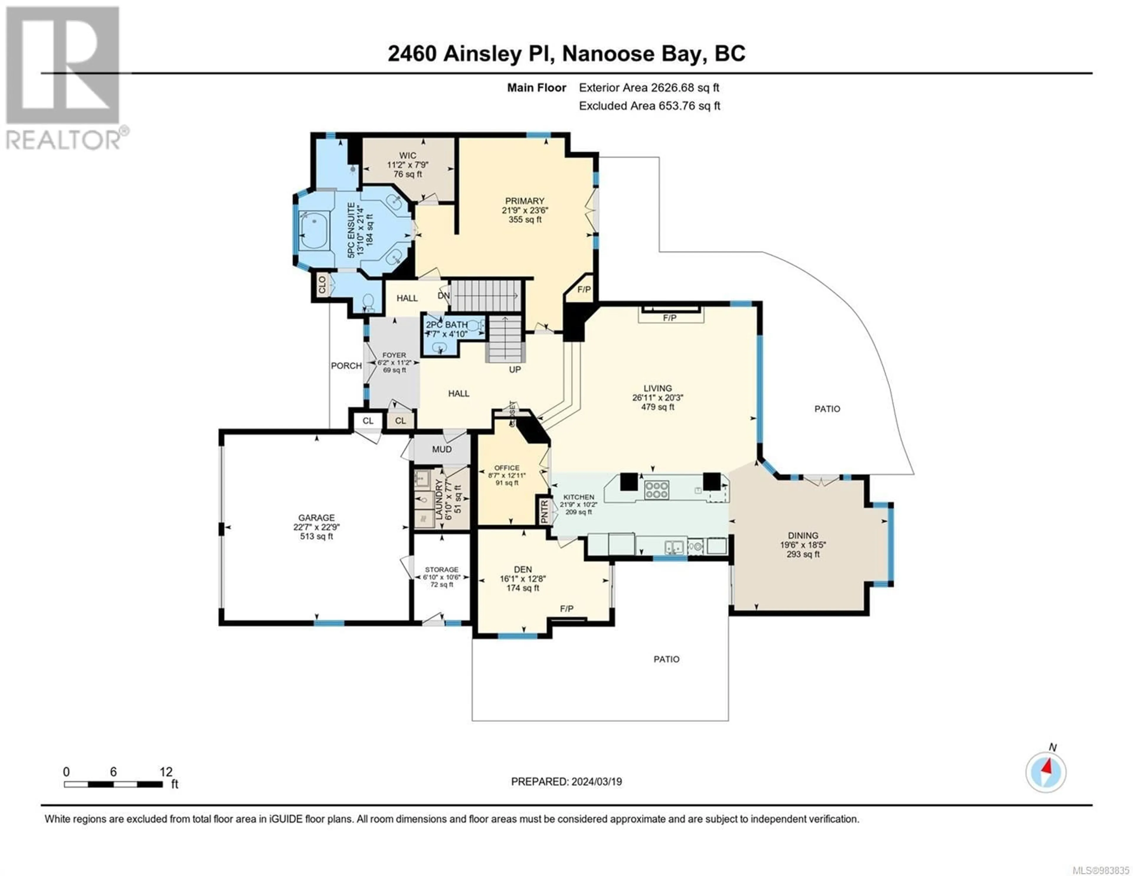 Floor plan for 2460 Ainsley Pl, Nanoose Bay British Columbia V9P9G9