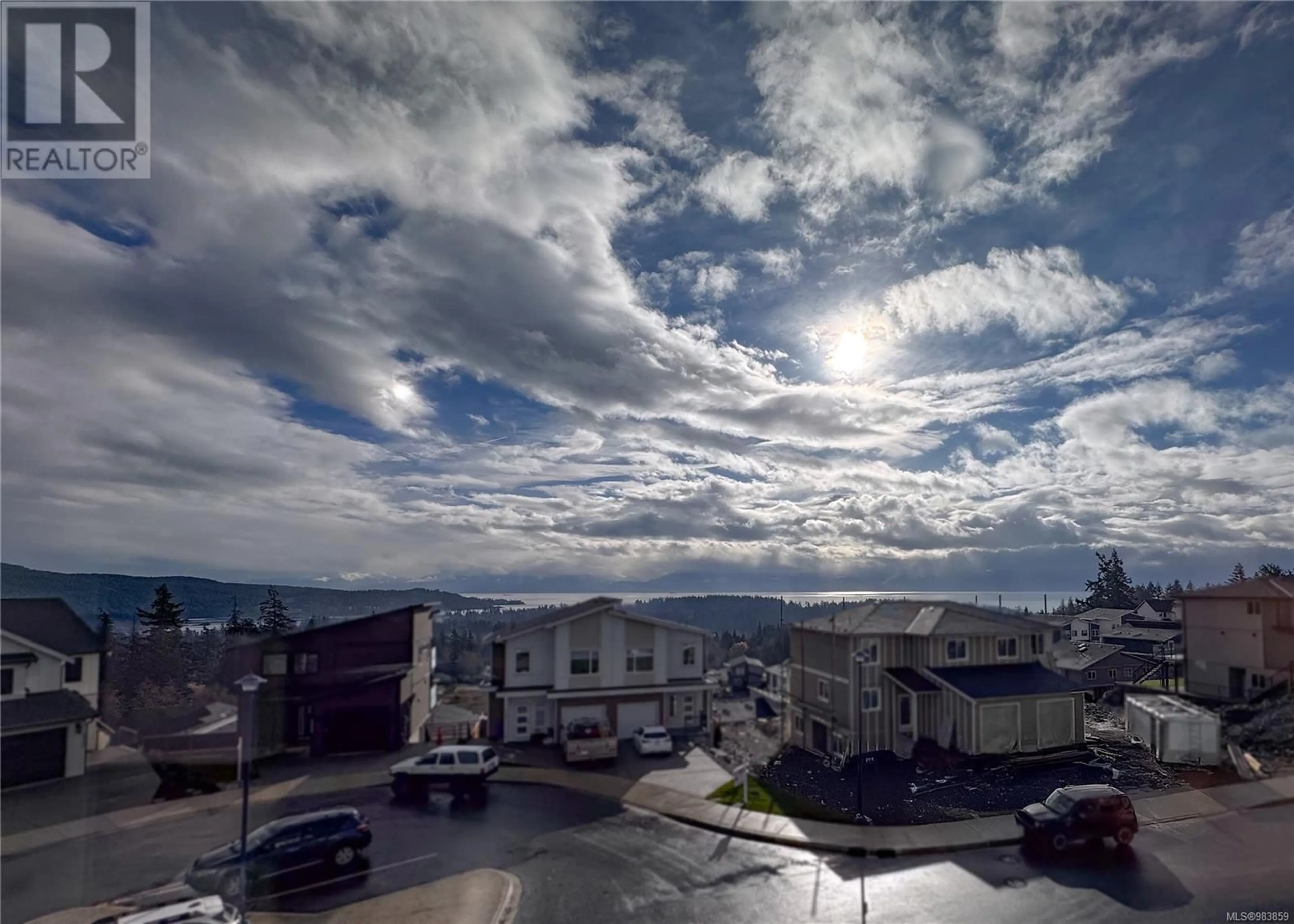 A pic from outside/outdoor area/front of a property/back of a property/a pic from drone, mountain view for 2306 HUDSON TERRACE, Sooke British Columbia V9Z1R2