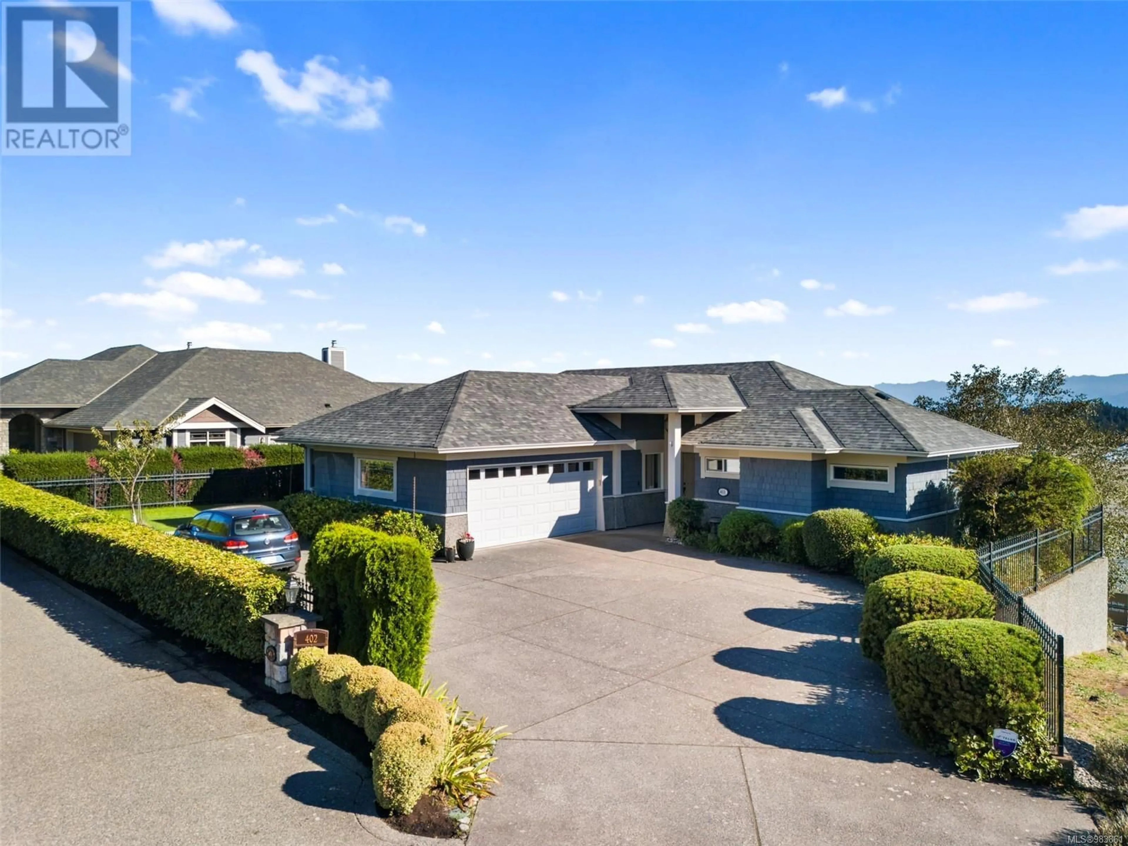 A pic from outside/outdoor area/front of a property/back of a property/a pic from drone, unknown for 401 Proctor Pl, Colwood British Columbia V9C4L2