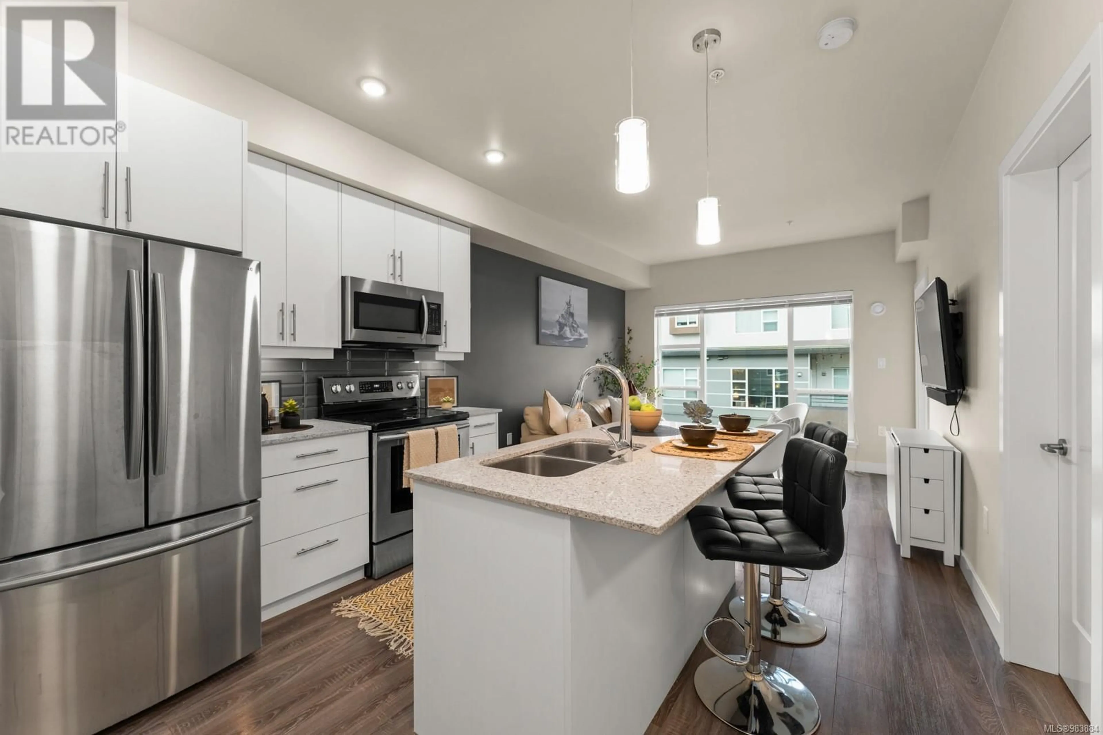 Open concept kitchen, unknown for 405 1018 Inverness Rd, Saanich British Columbia V8X2S1