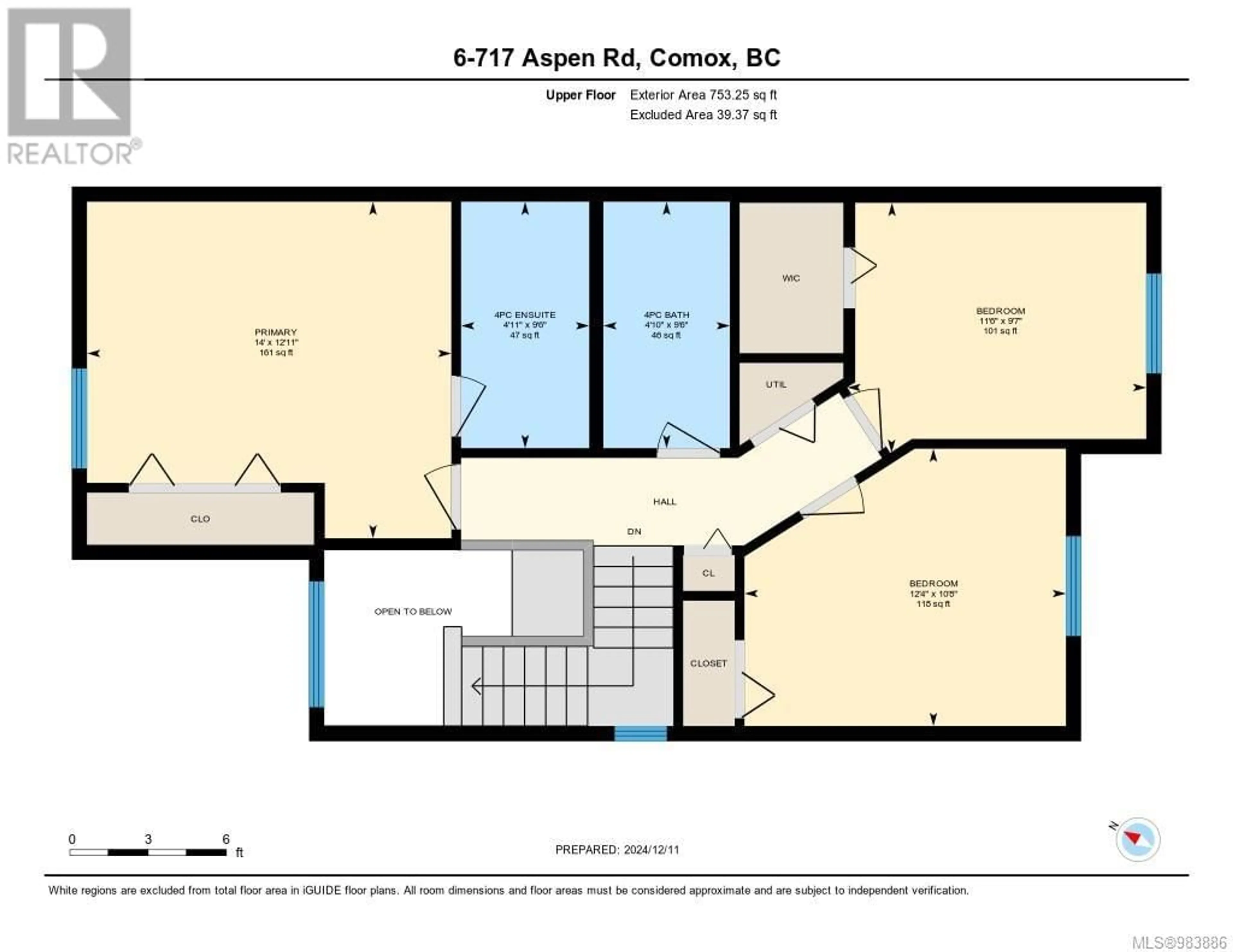 Floor plan for 6 717 Aspen Rd, Comox British Columbia V9M3X4