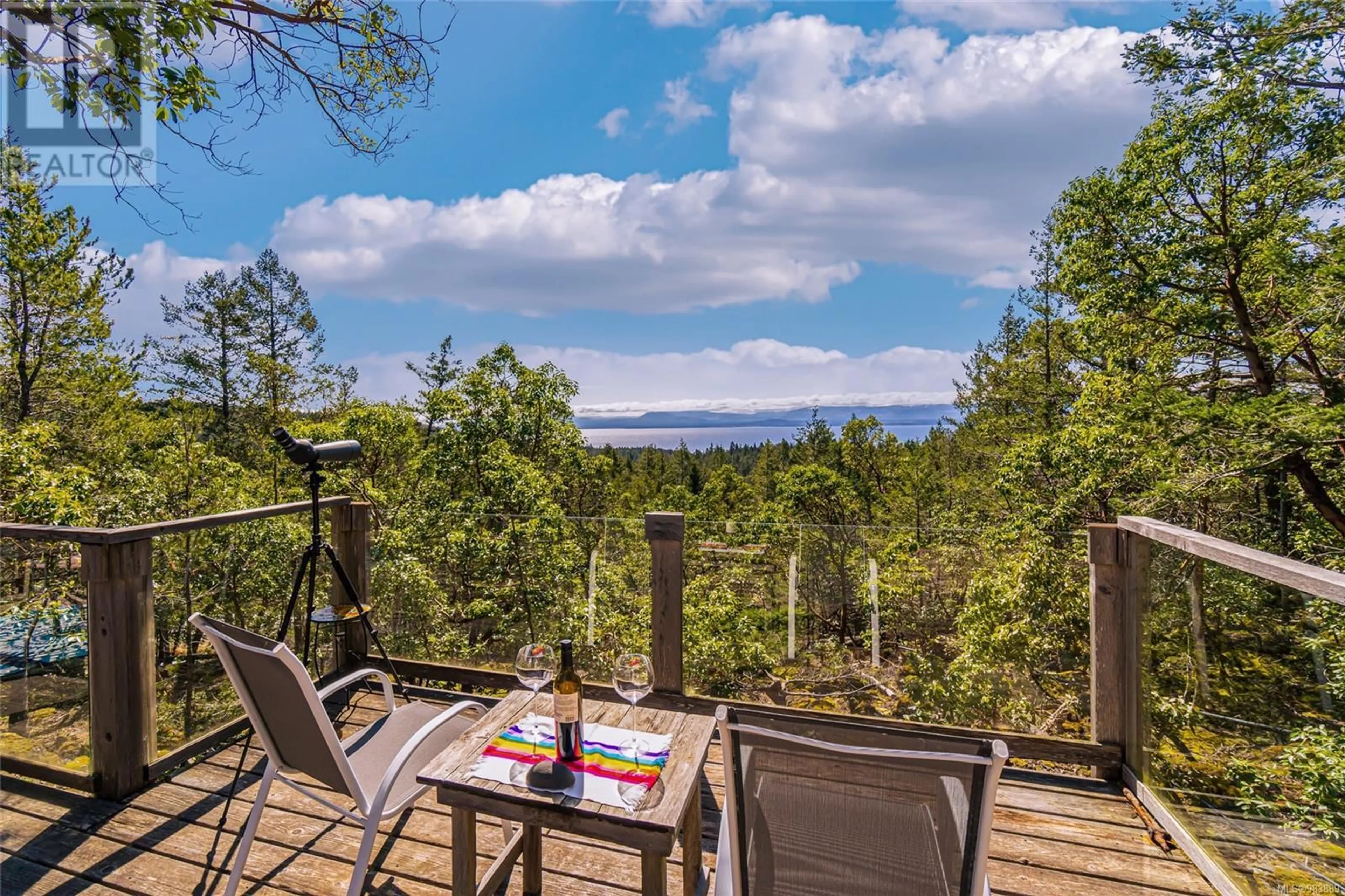 Patio, forest/trees view for Lot C Elderberry Lane, Lasqueti Island British Columbia V0R2J0