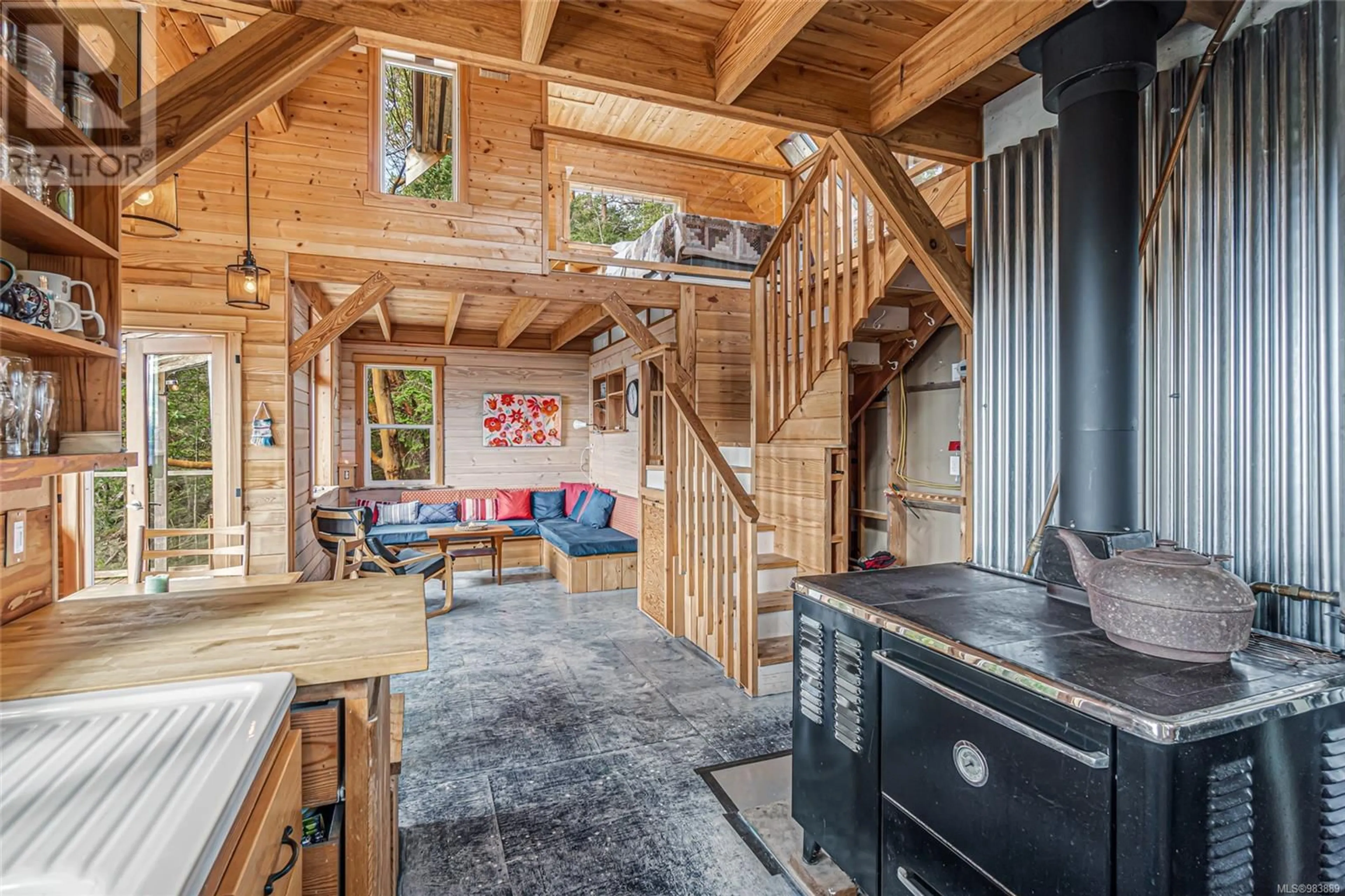 Rustic kitchen, unknown for Lot C Elderberry Lane, Lasqueti Island British Columbia V0R2J0