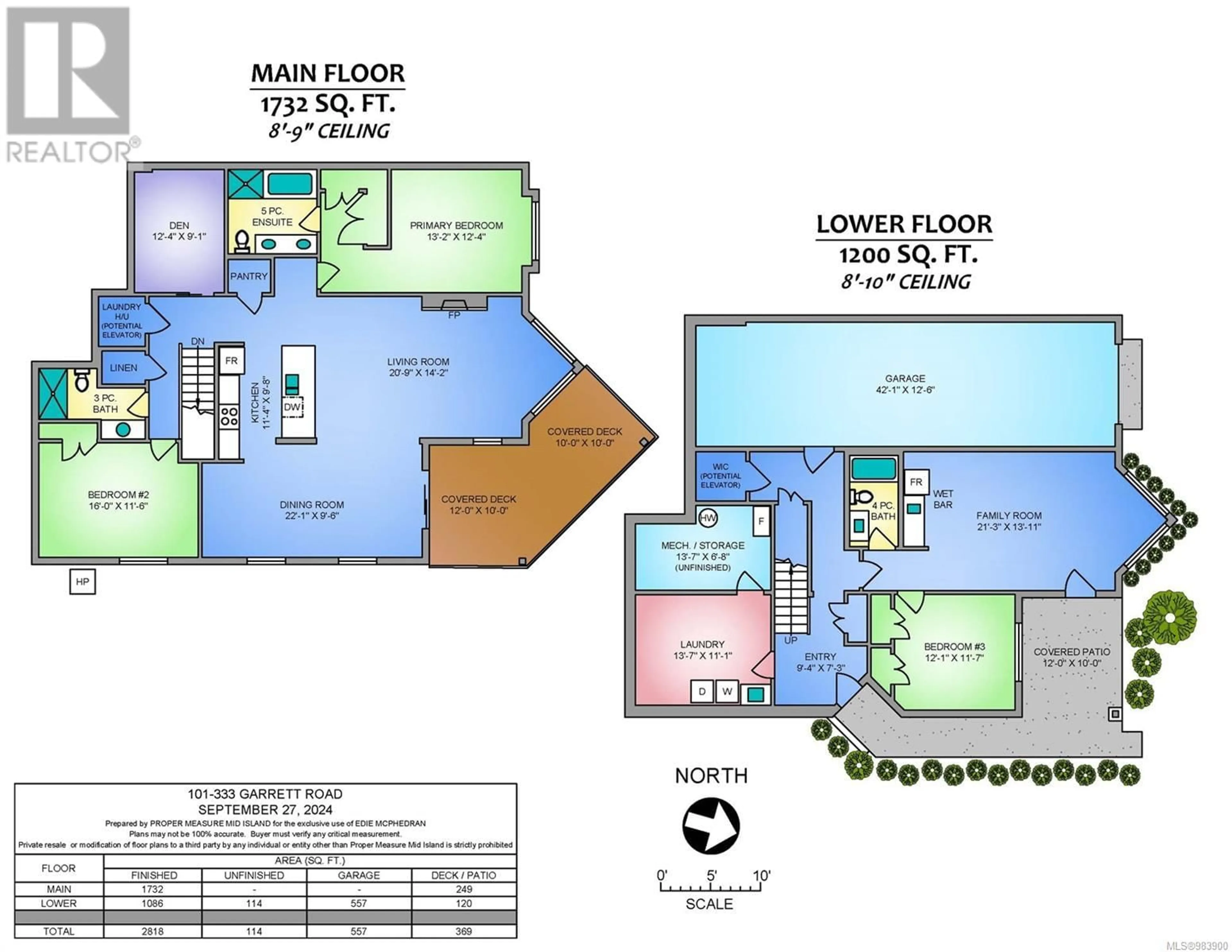 Floor plan for 1101 333 Garrett Rd, Qualicum Beach British Columbia V9K1H4