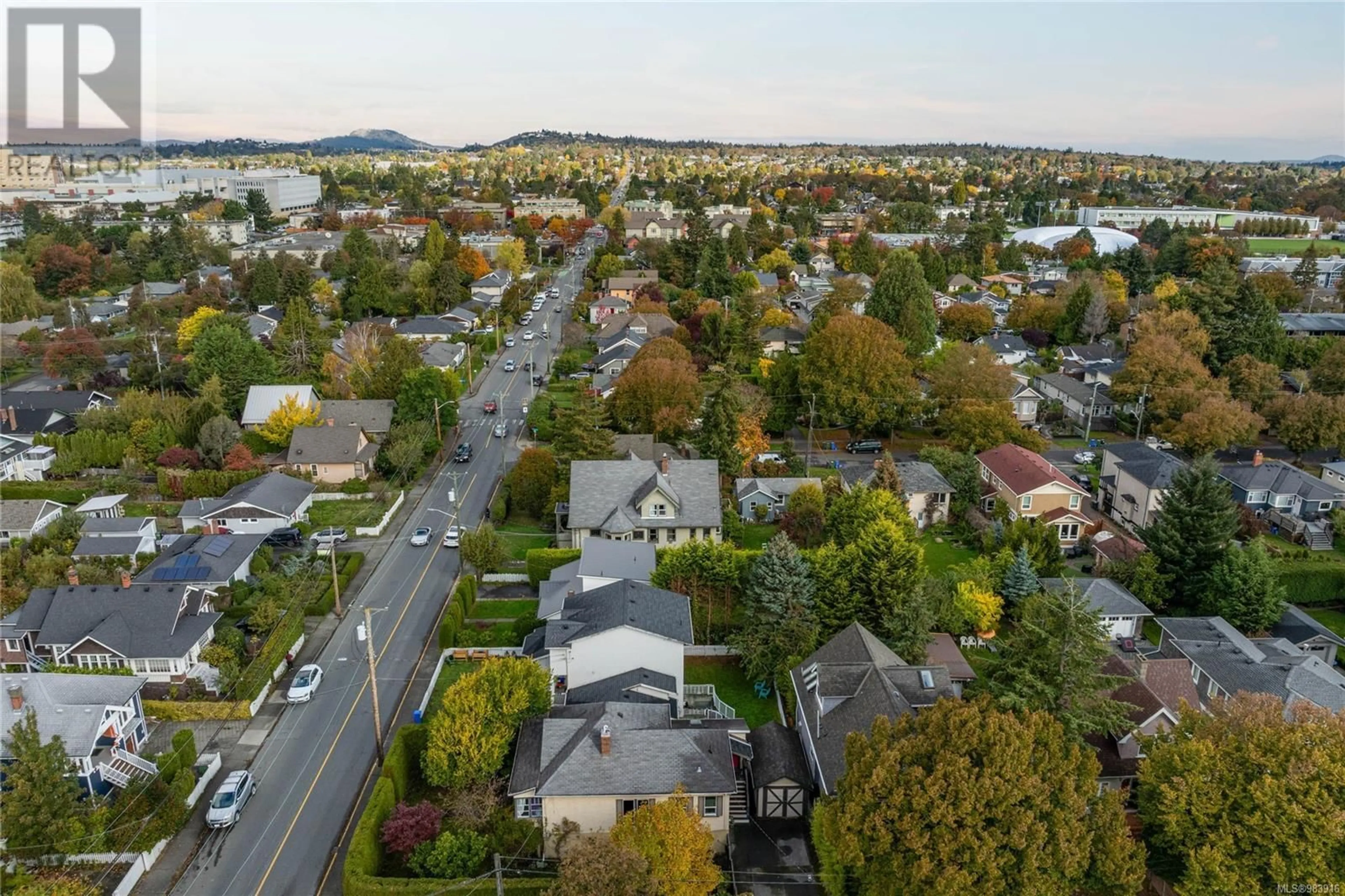 A pic from outside/outdoor area/front of a property/back of a property/a pic from drone, street for 1605 Foul Bay Rd, Oak Bay British Columbia V8R5A2