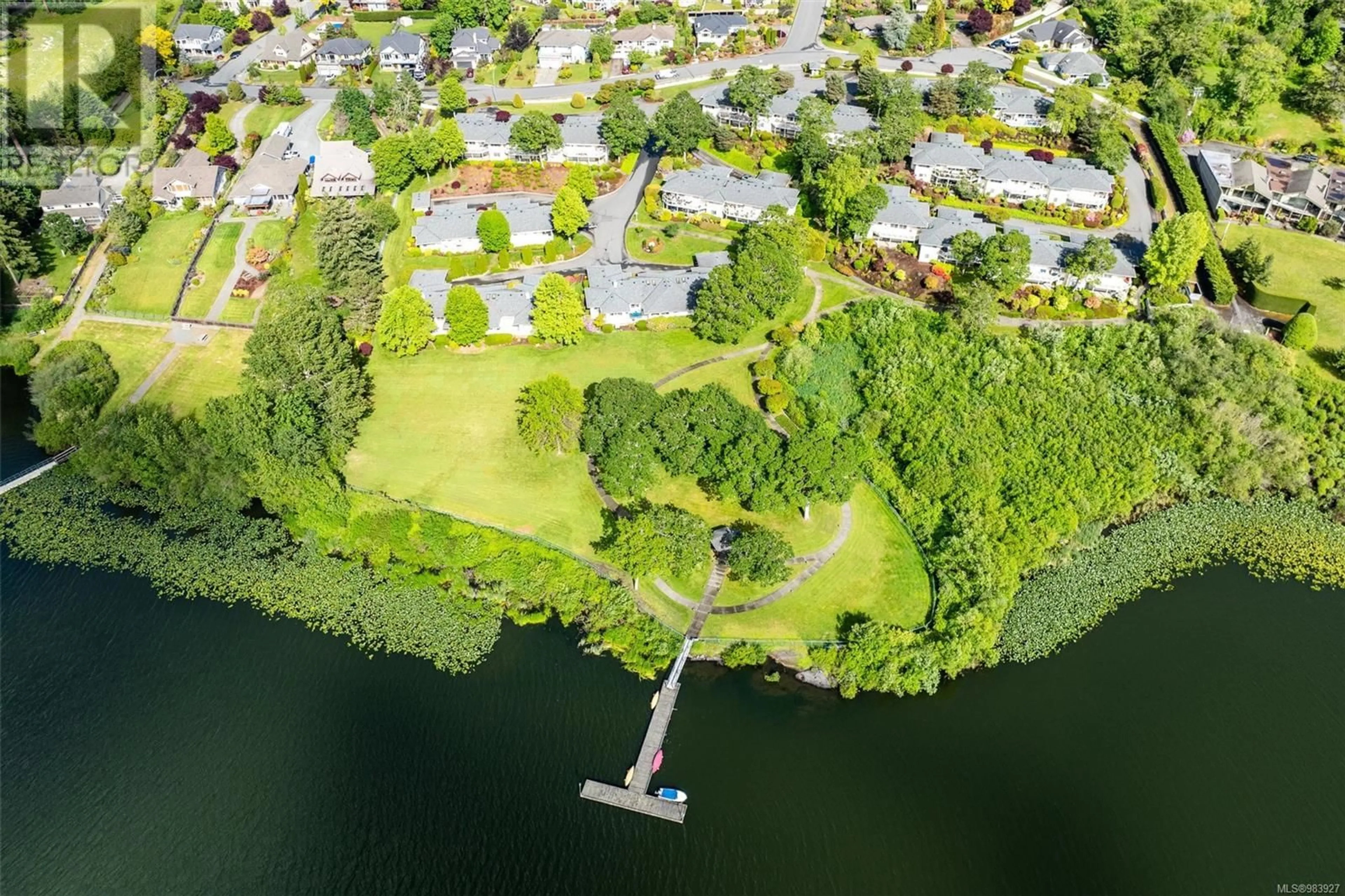 A pic from outside/outdoor area/front of a property/back of a property/a pic from drone, water/lake/river/ocean view for 3 6038 Sterling Dr, Duncan British Columbia V9L5K4