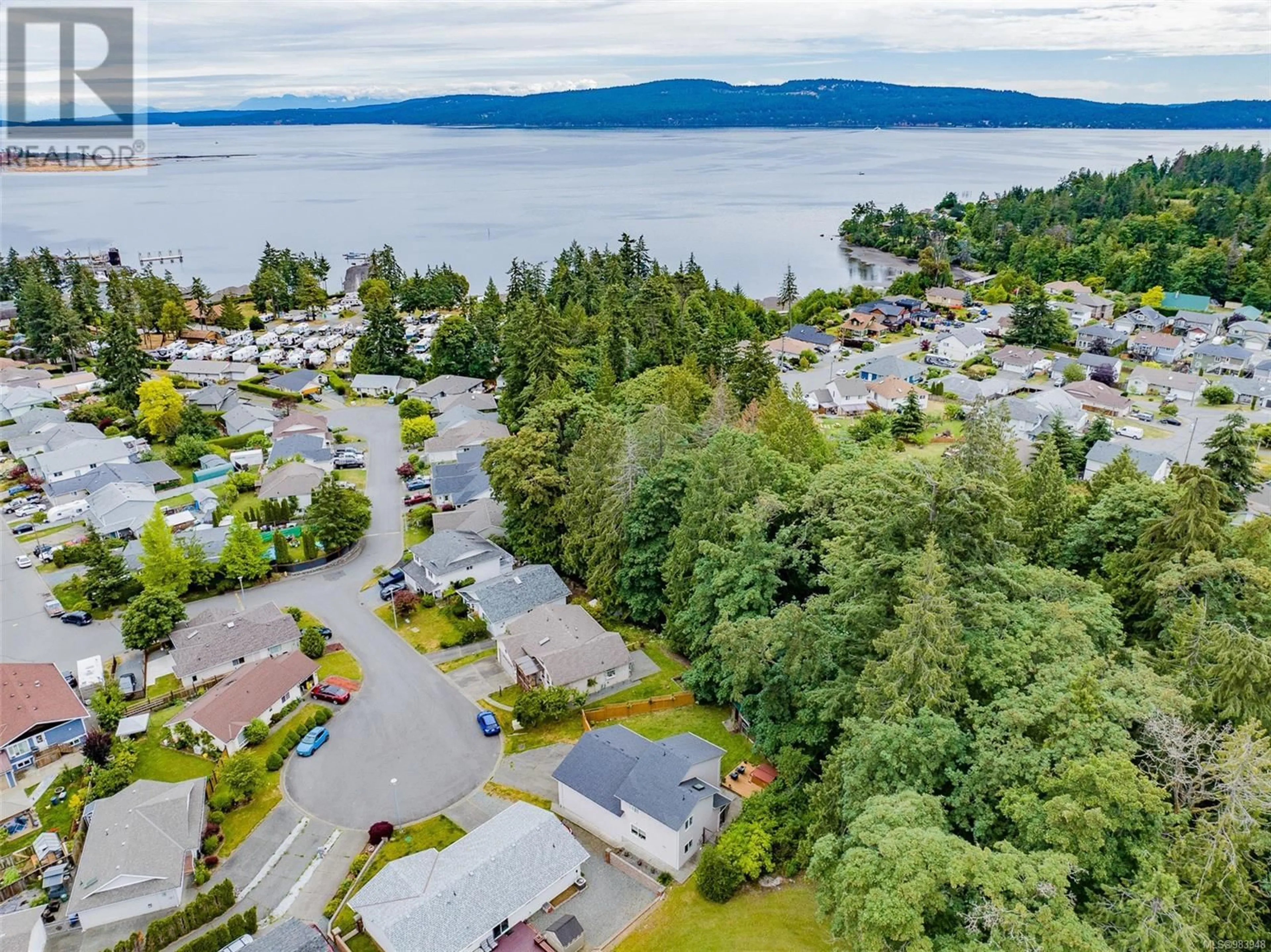 A pic from outside/outdoor area/front of a property/back of a property/a pic from drone, water/lake/river/ocean view for 20 1500 Anchor Rd, Crofton British Columbia V0R1R0