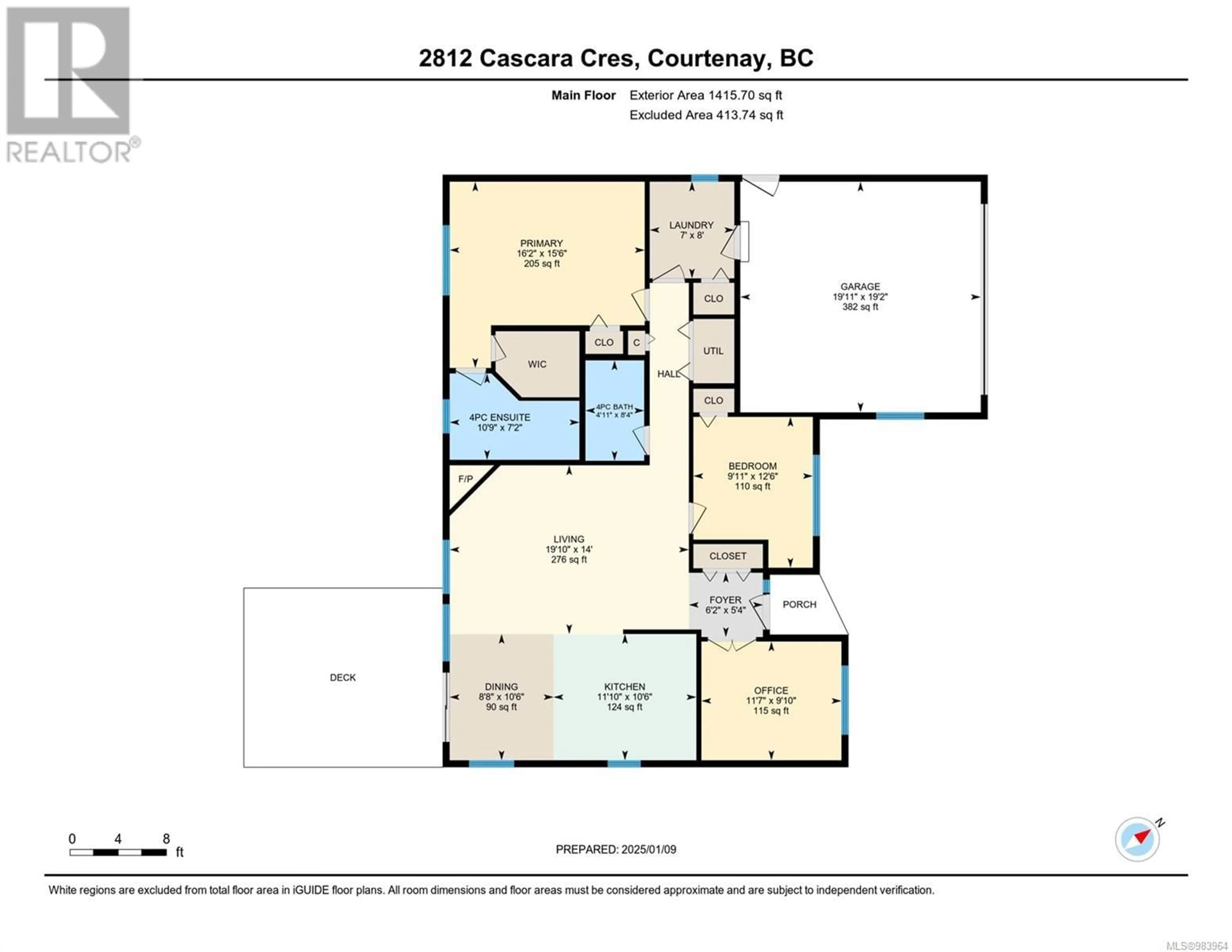 Floor plan for 2812 Cascara Cres, Courtenay British Columbia V9N4B8