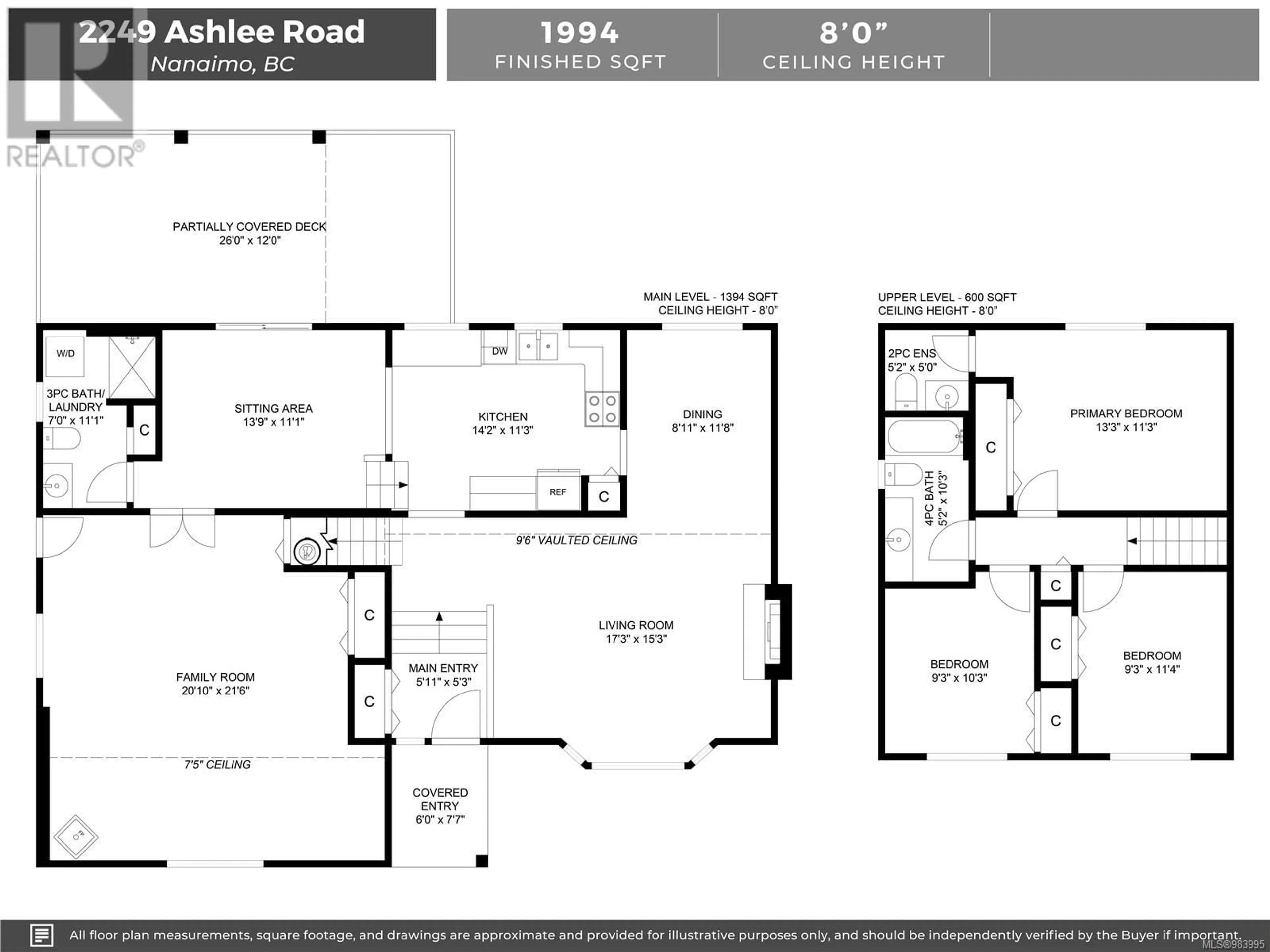 Floor plan for 2249 Ashlee Rd, Nanaimo British Columbia V9R6T5