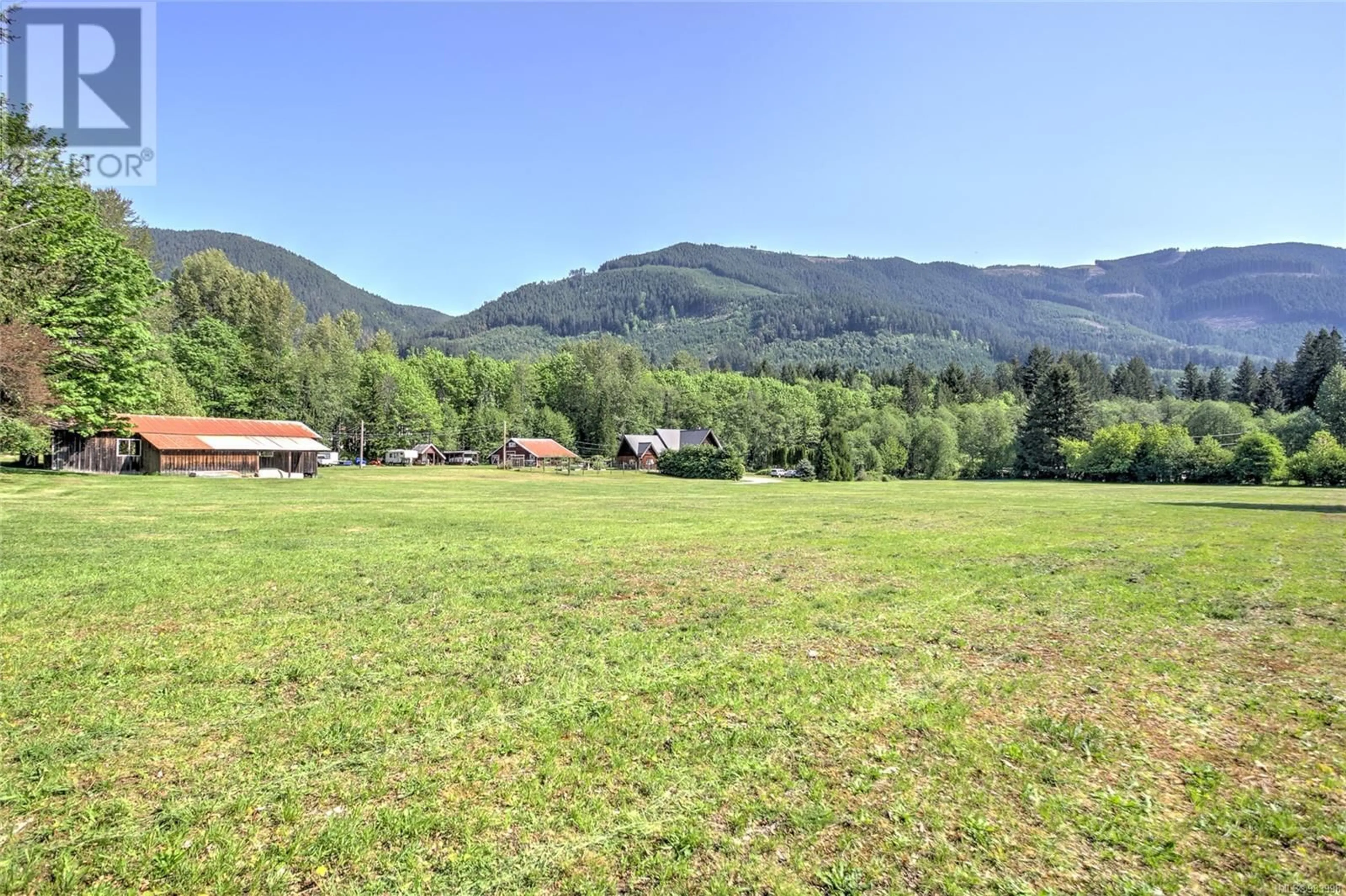 A pic from outside/outdoor area/front of a property/back of a property/a pic from drone, mountain view for 8035 GREENDALE ROAD, Lake Cowichan British Columbia V0R2G0
