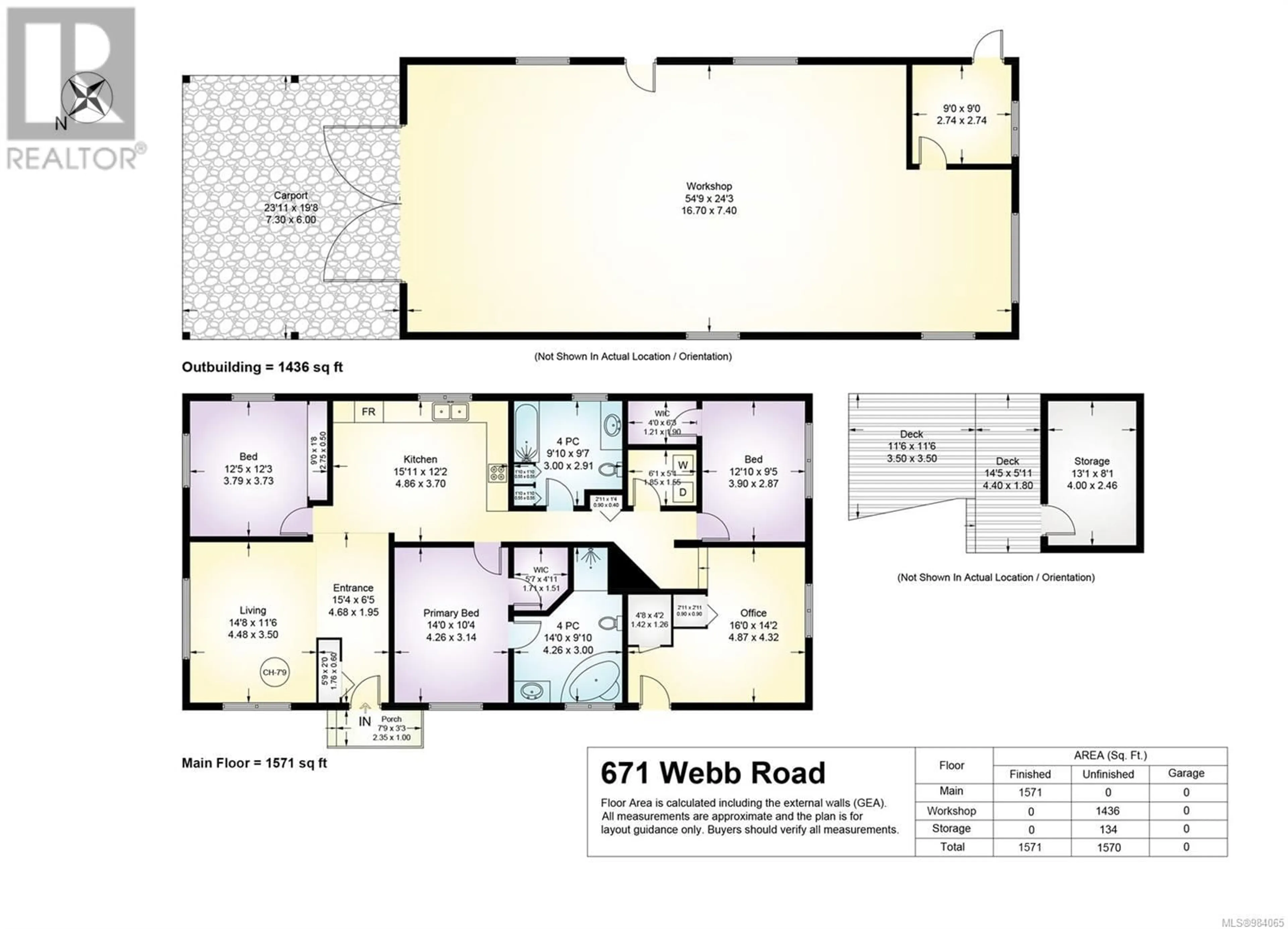 Floor plan for 671 Webb Rd, Courtenay British Columbia V9N9L9