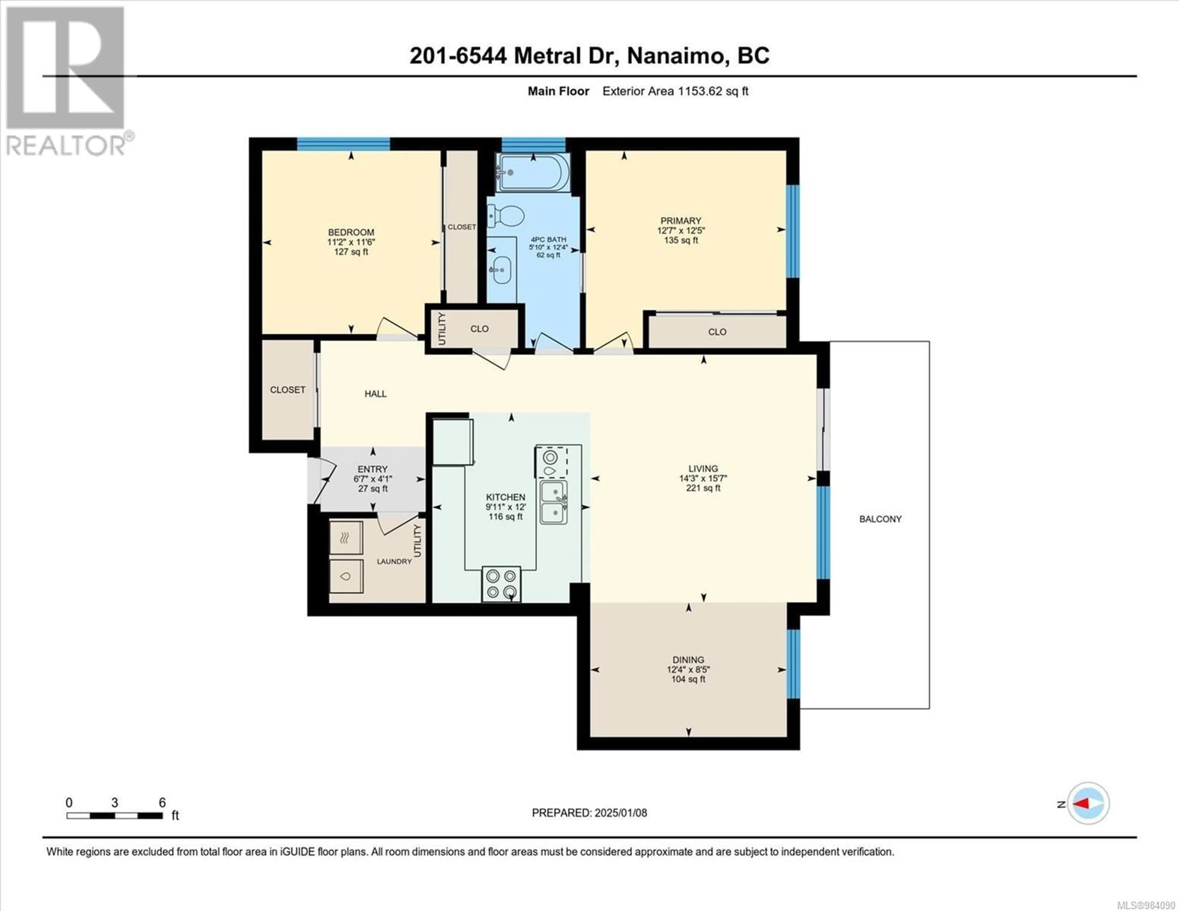 Floor plan for 201 6544 Metral Dr, Nanaimo British Columbia V9T2L8