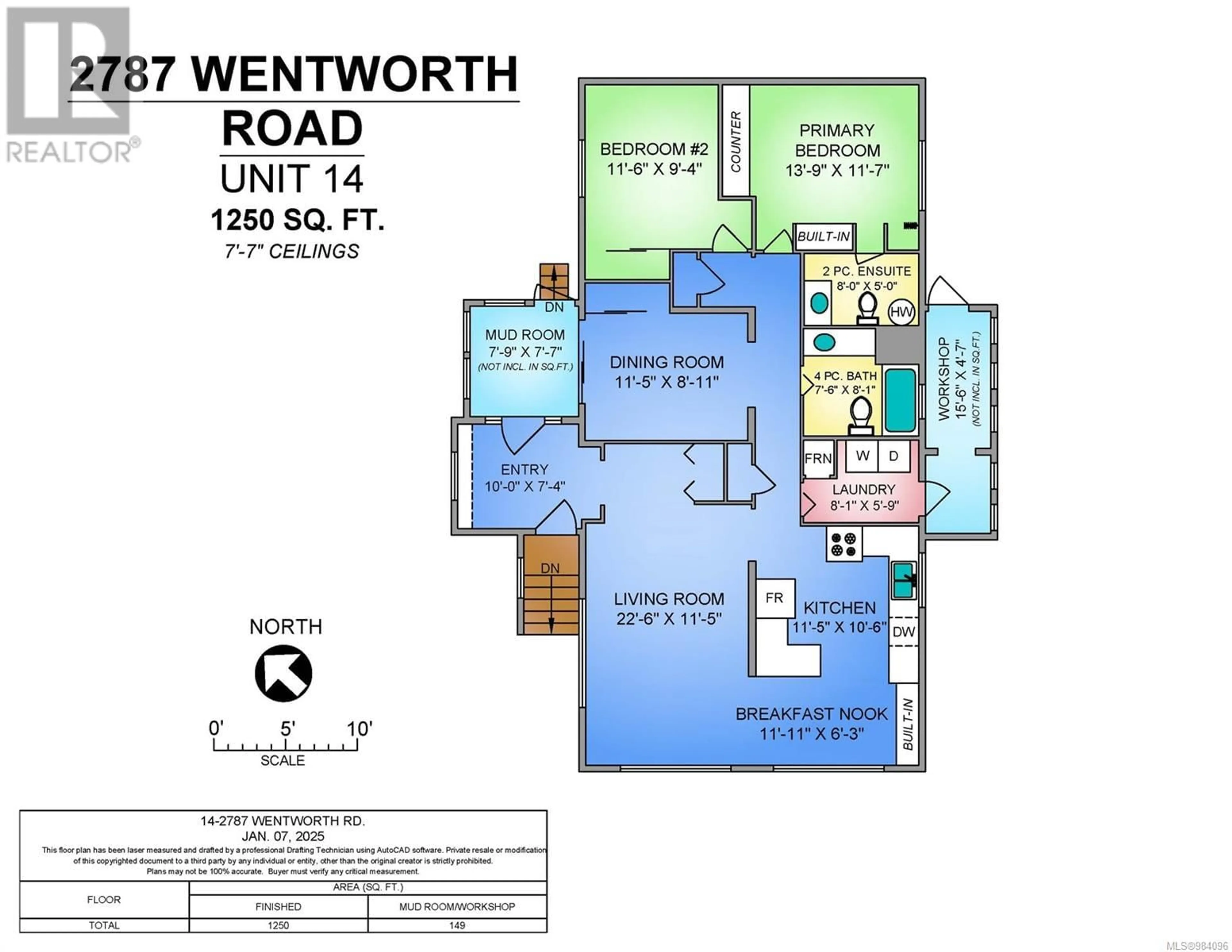 Floor plan for 14 - 2787 WENTWORTH ROAD, Courtenay British Columbia V9N6B7