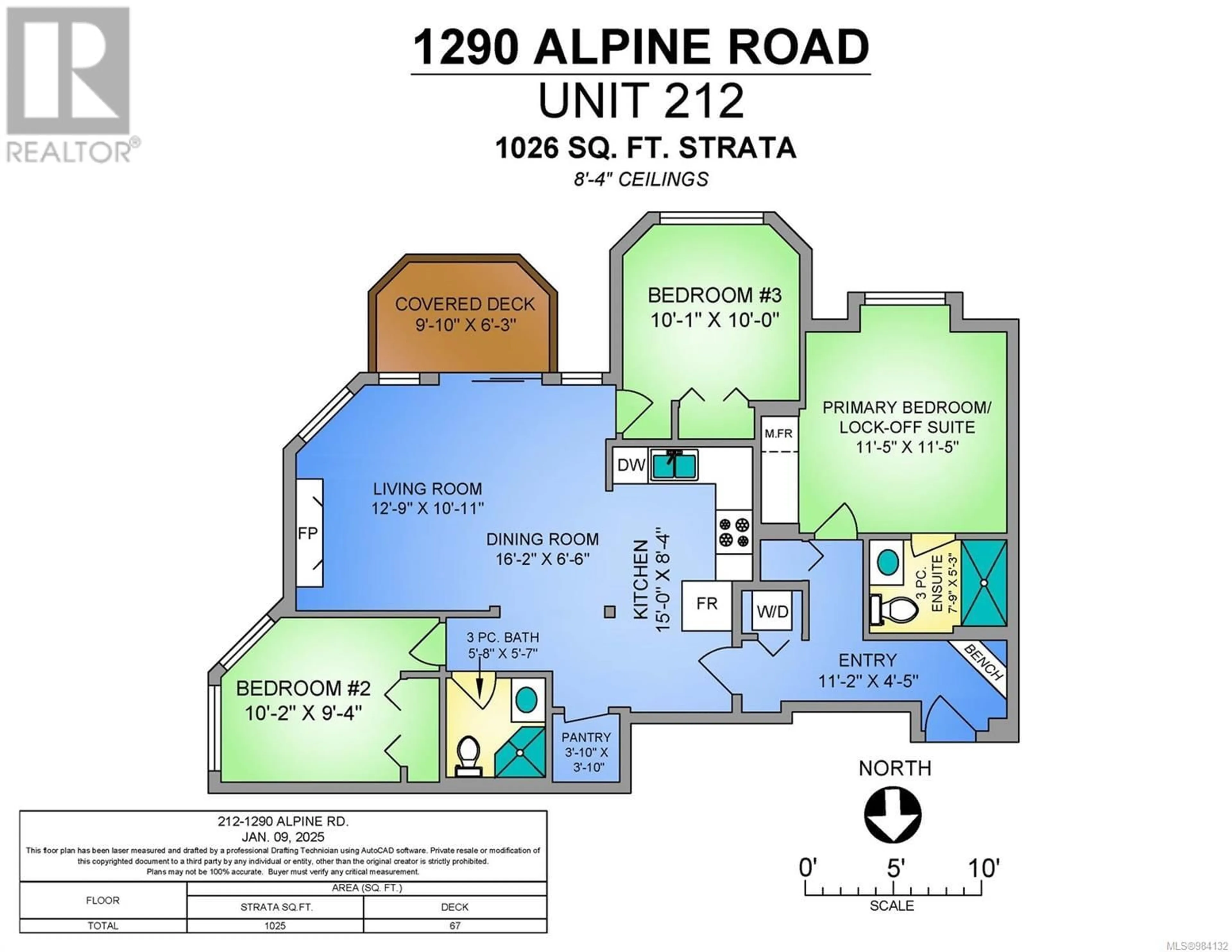 Floor plan for 212 1290 Alpine Rd, Courtenay British Columbia V9J1L0