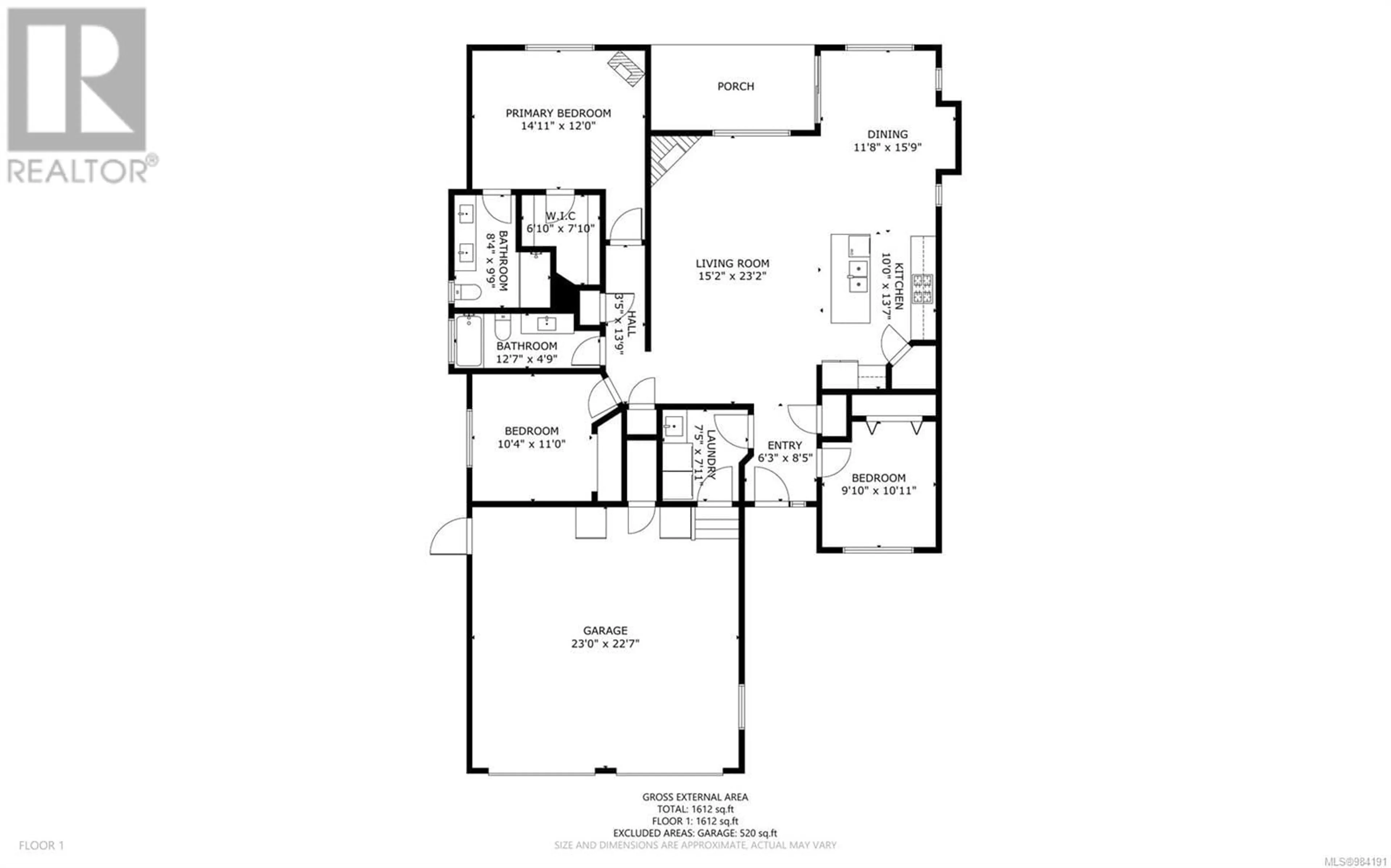 Floor plan for 296 michigan Dr, Campbell River British Columbia V9H0C7