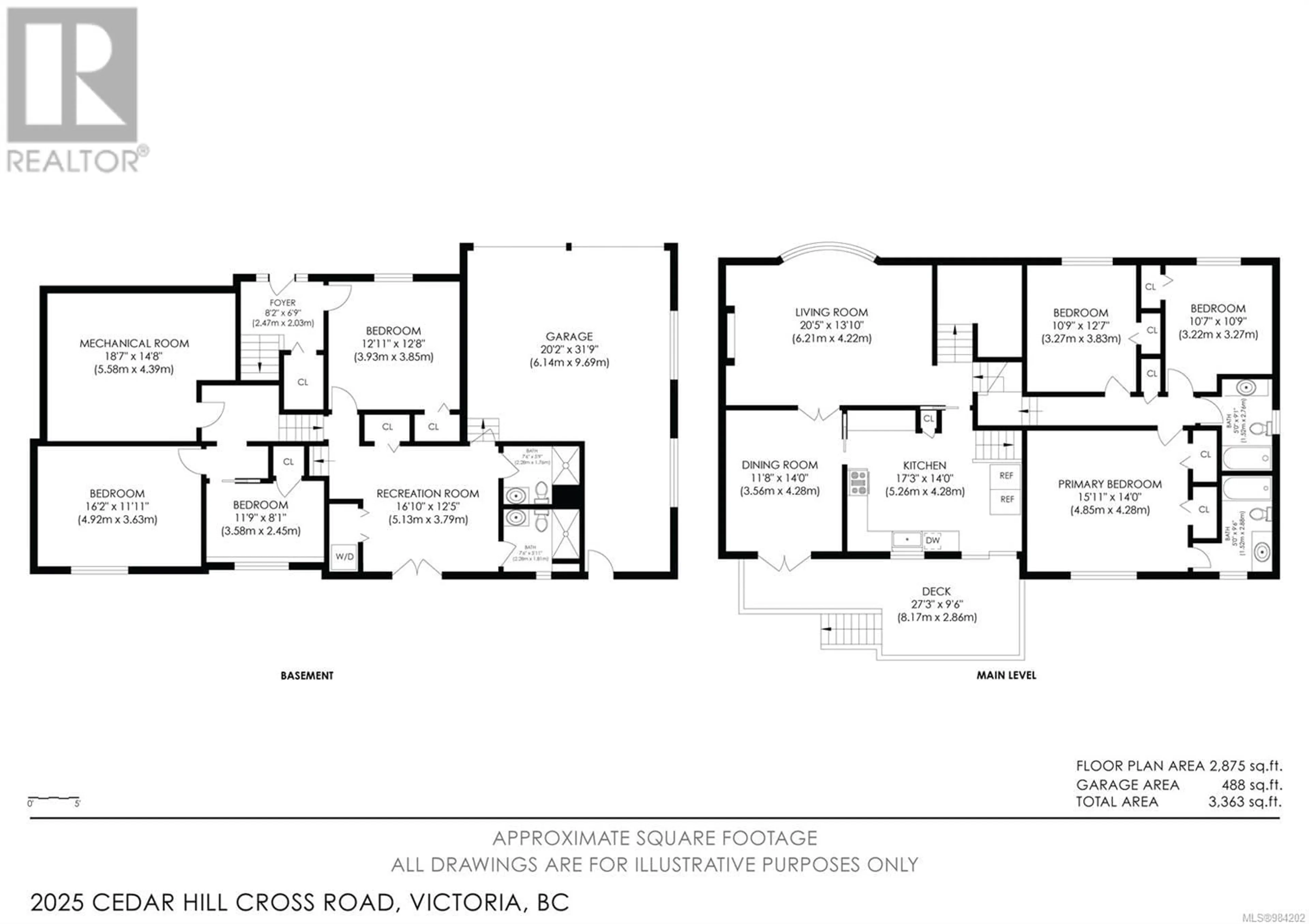 Floor plan for 2025 Cedar Hill Cross Rd, Oak Bay British Columbia V8P2R5