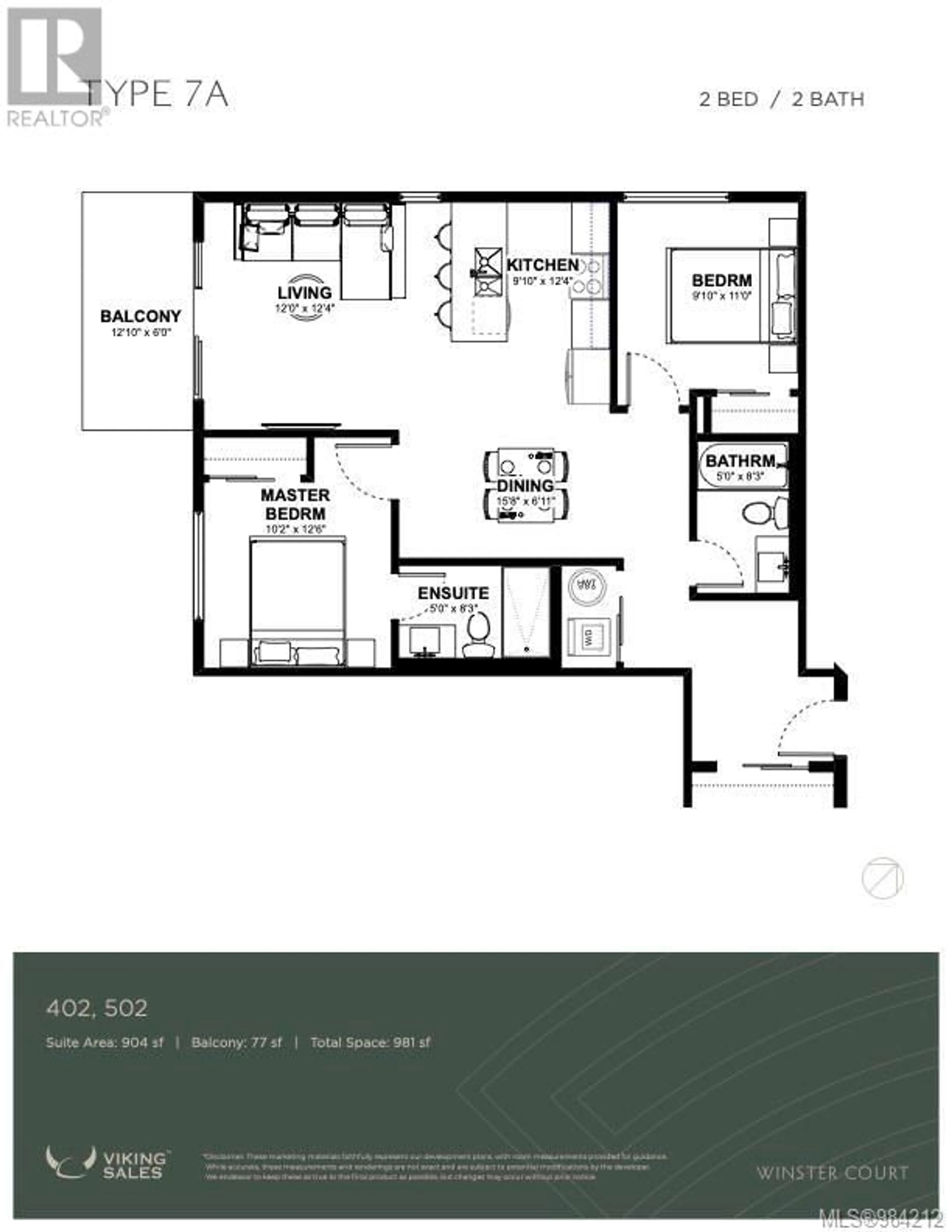 Floor plan for 402 2770 Winster Rd, Langford British Columbia V9B7C7