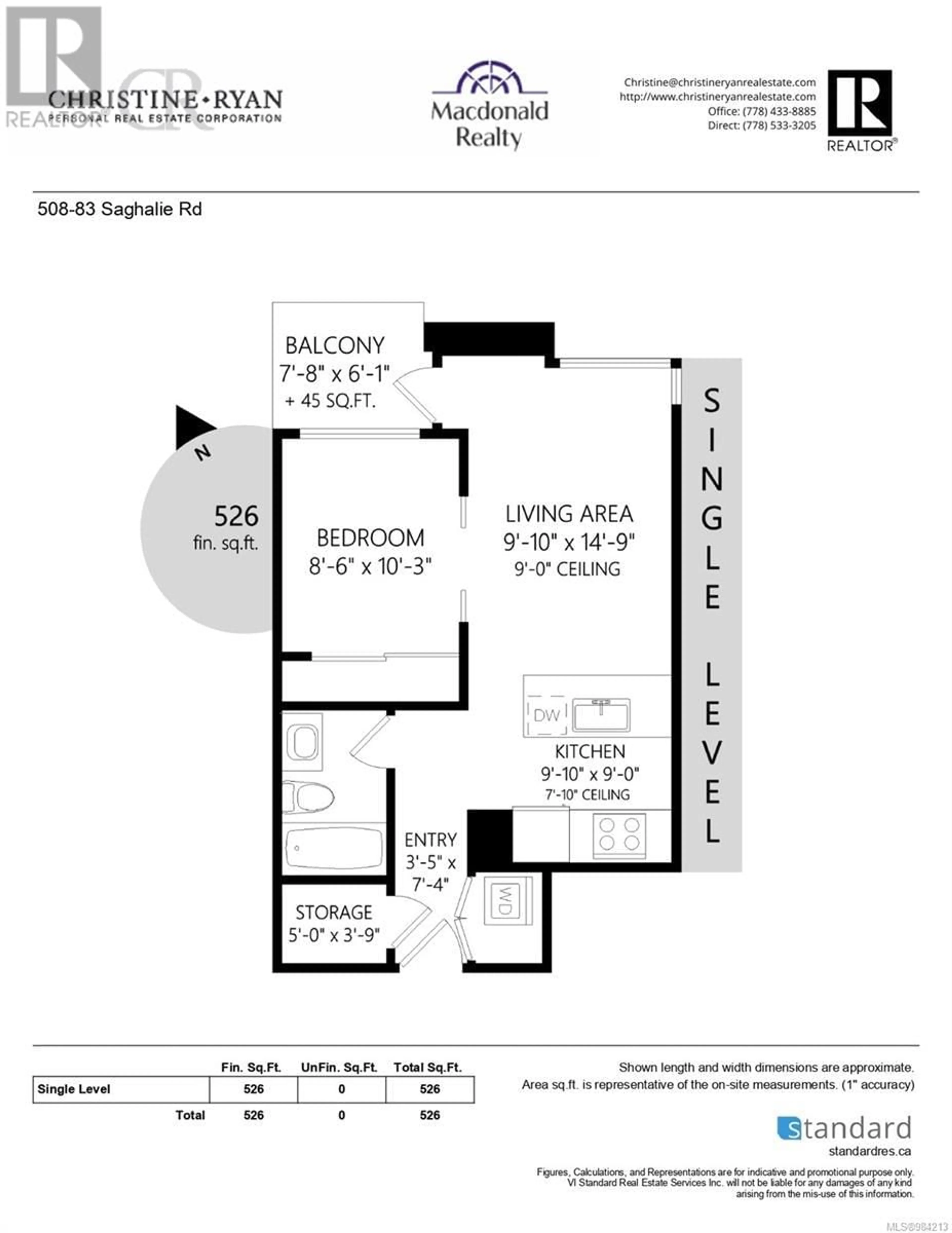 Floor plan for 508 83 Saghalie Rd, Victoria British Columbia V9A0E7