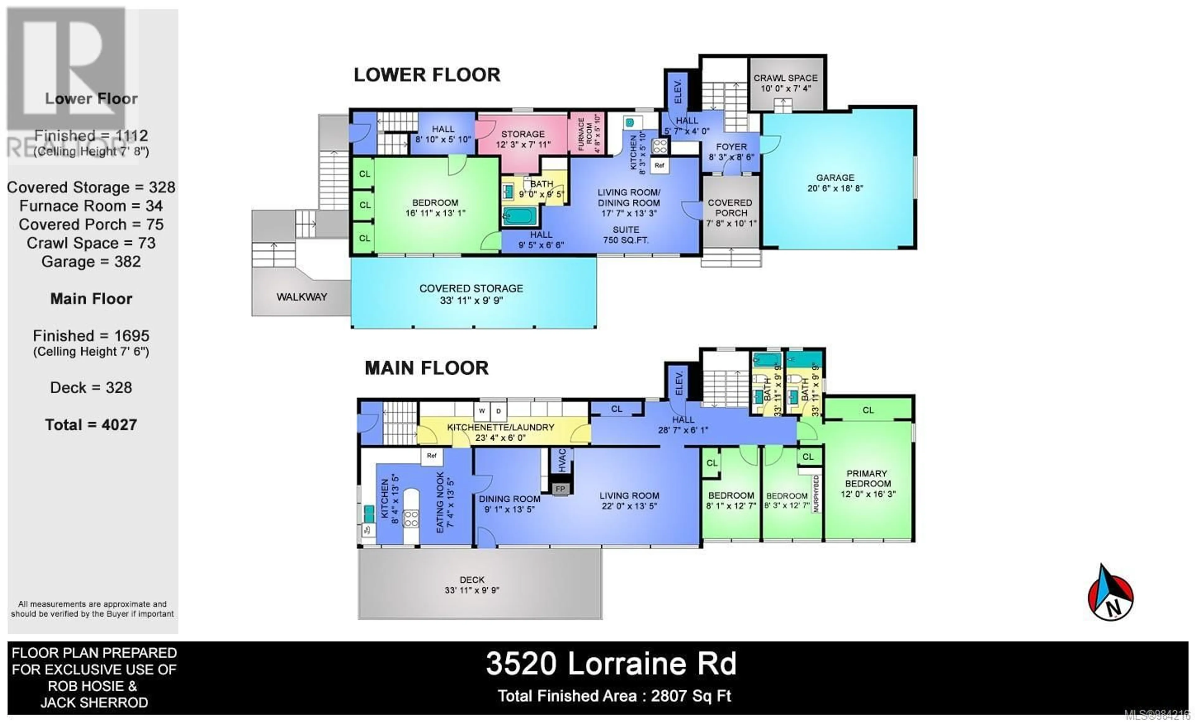 Floor plan for 3520 Lorraine Rd, Saanich British Columbia V8P4V3