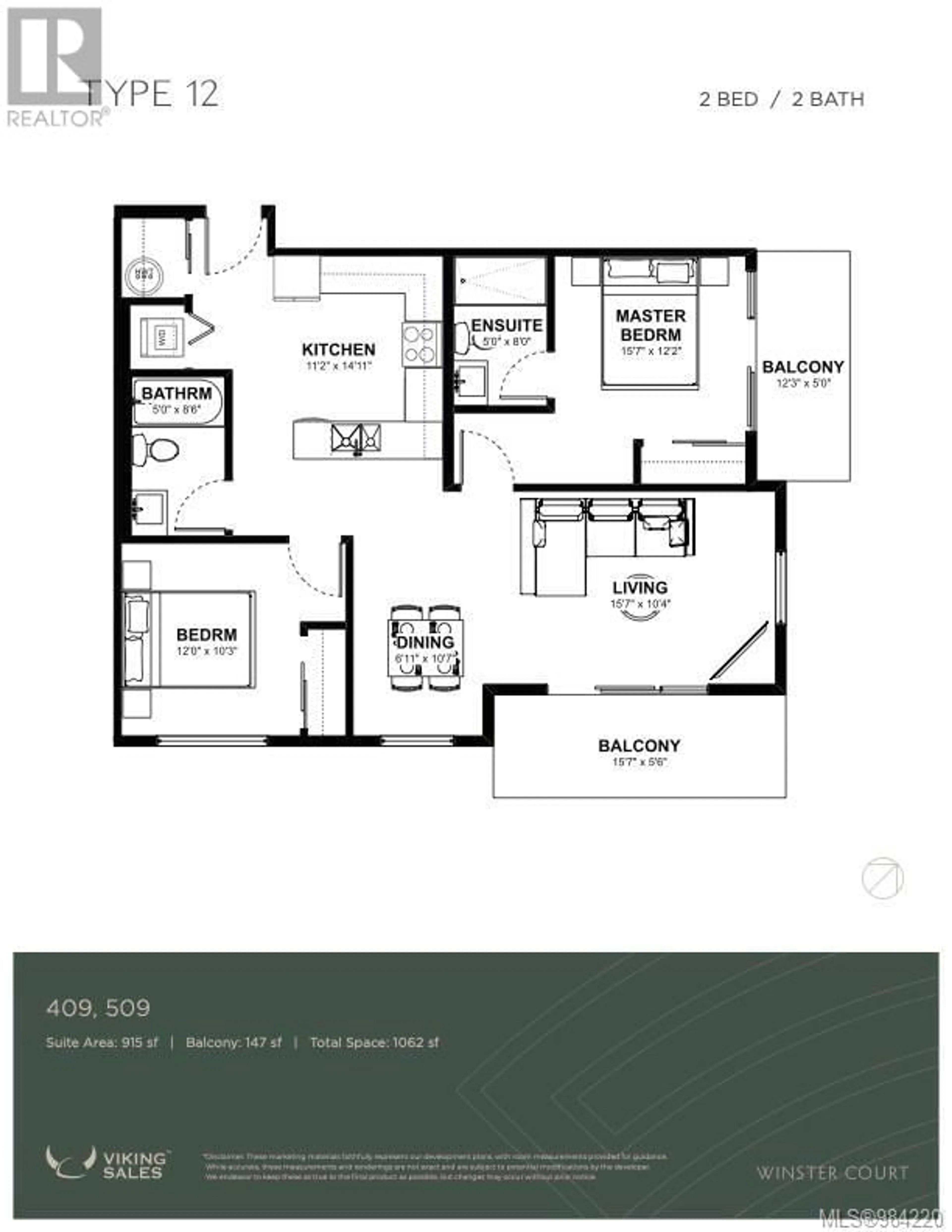 Floor plan for 409 2770 Winster Rd, Langford British Columbia V9B3P5