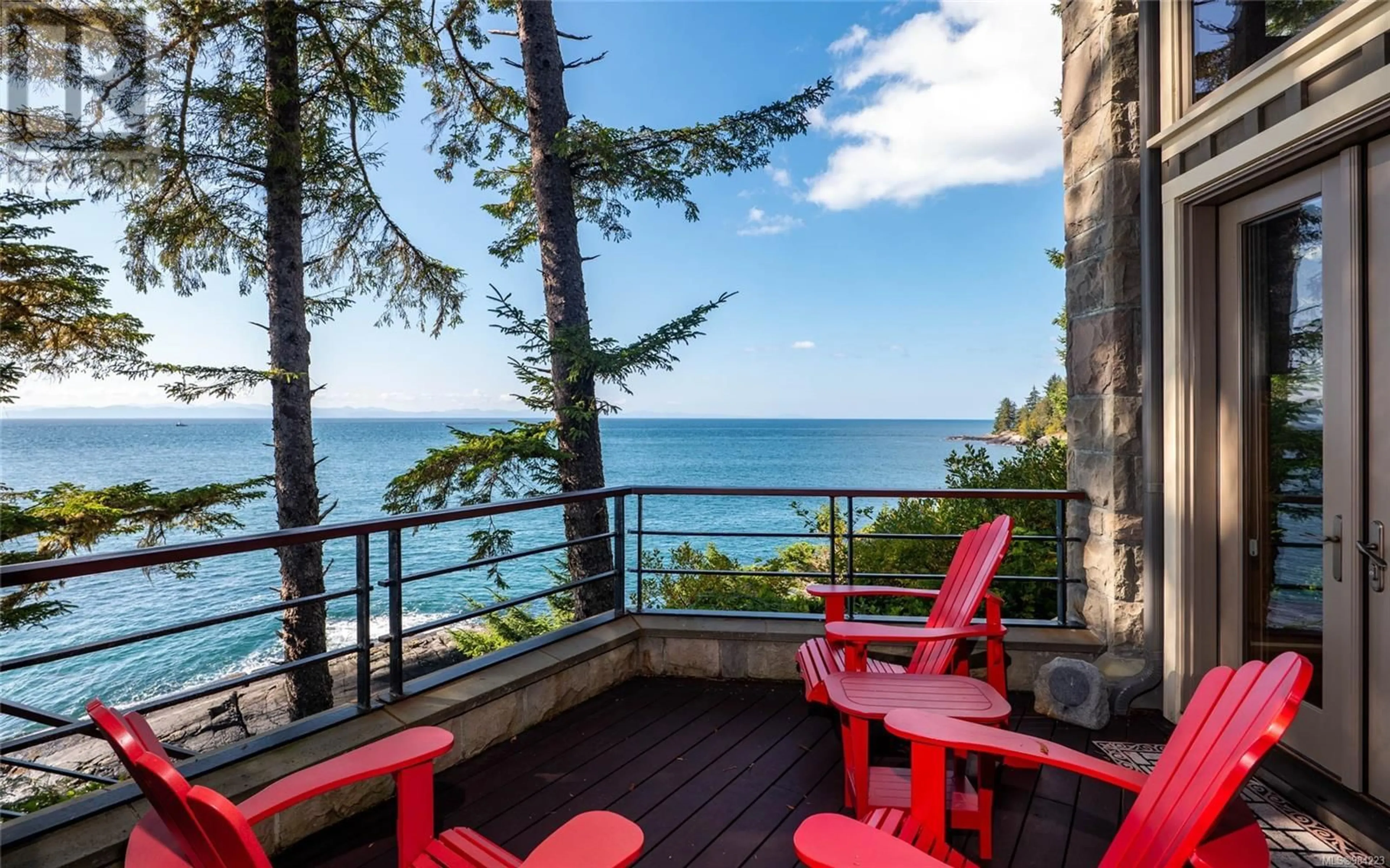 Patio, water/lake/river/ocean view for 2946 Fishboat Bay Rd, Sooke British Columbia V9Z1G9