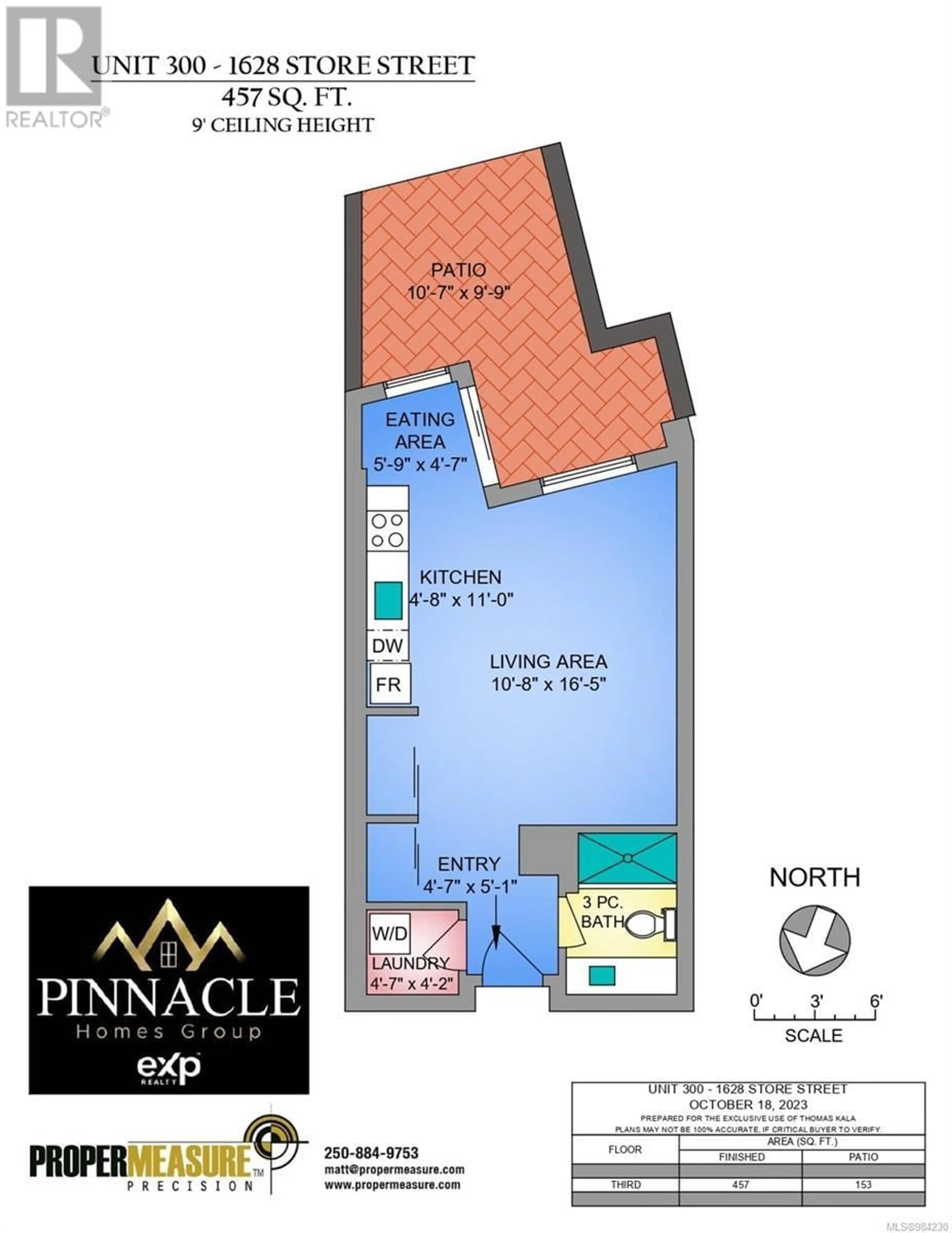 Floor plan for 300 - 1628 STORE STREET, Victoria British Columbia V8W0H1