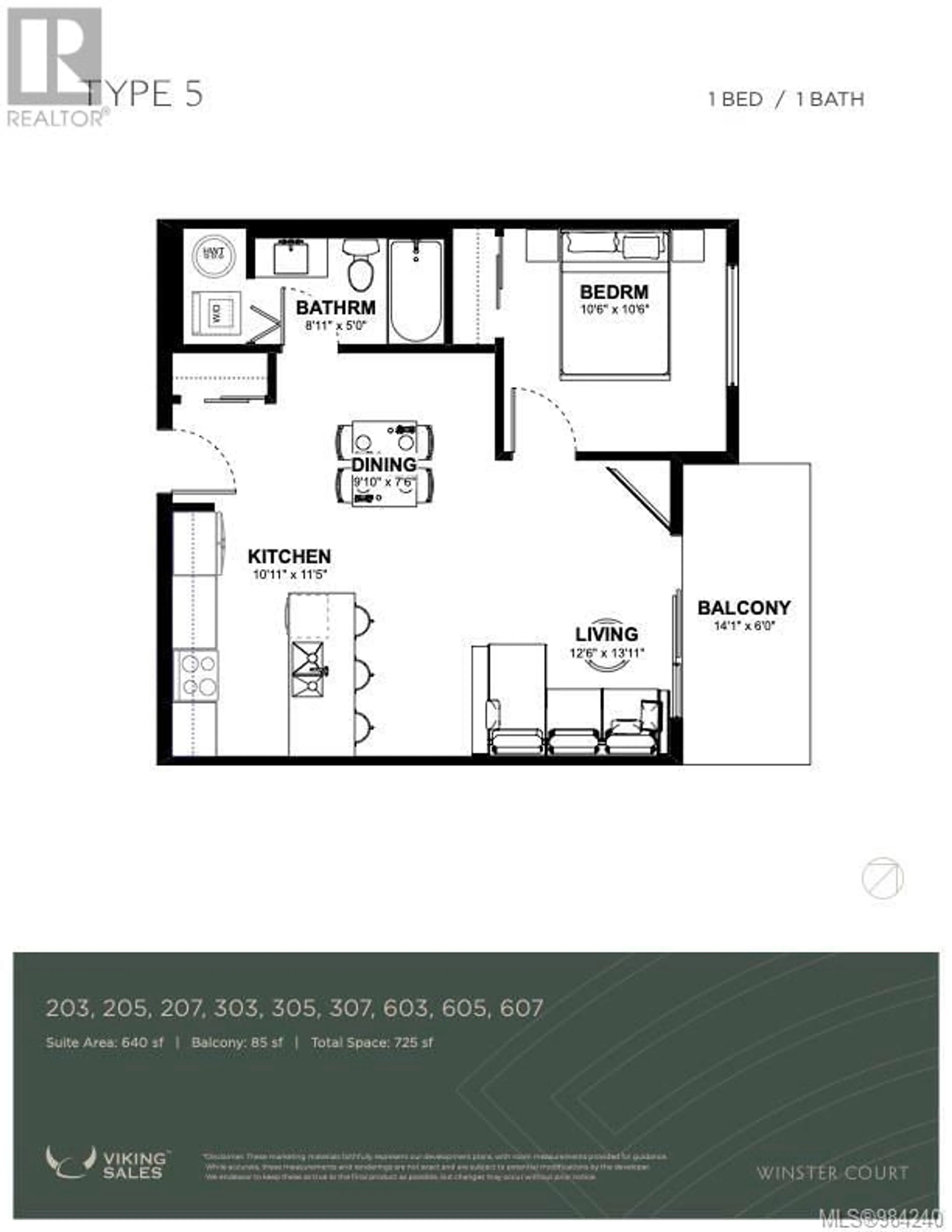 Floor plan for 607 2770 Winster Rd, Langford British Columbia V9B7C7