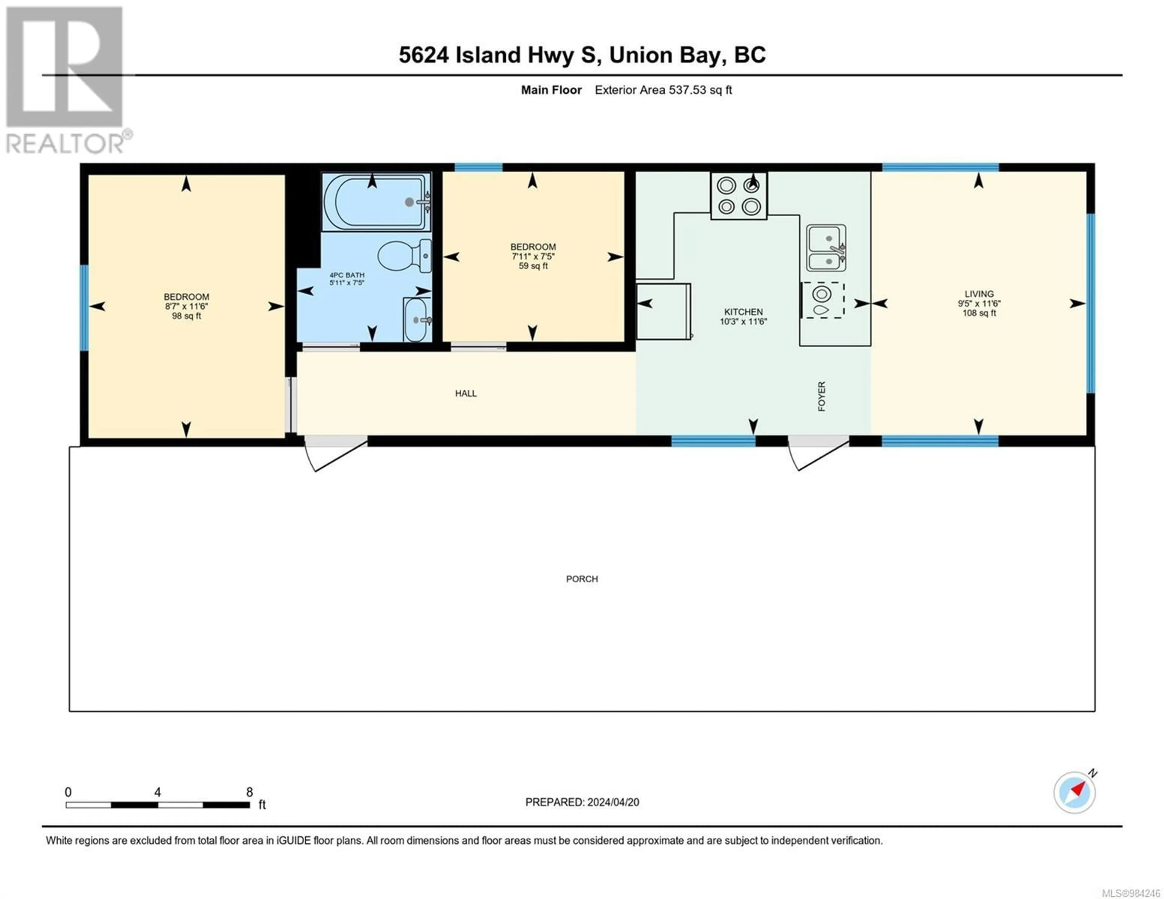 Floor plan for 5624 Island Hwy S, Union Bay British Columbia V0R3B0