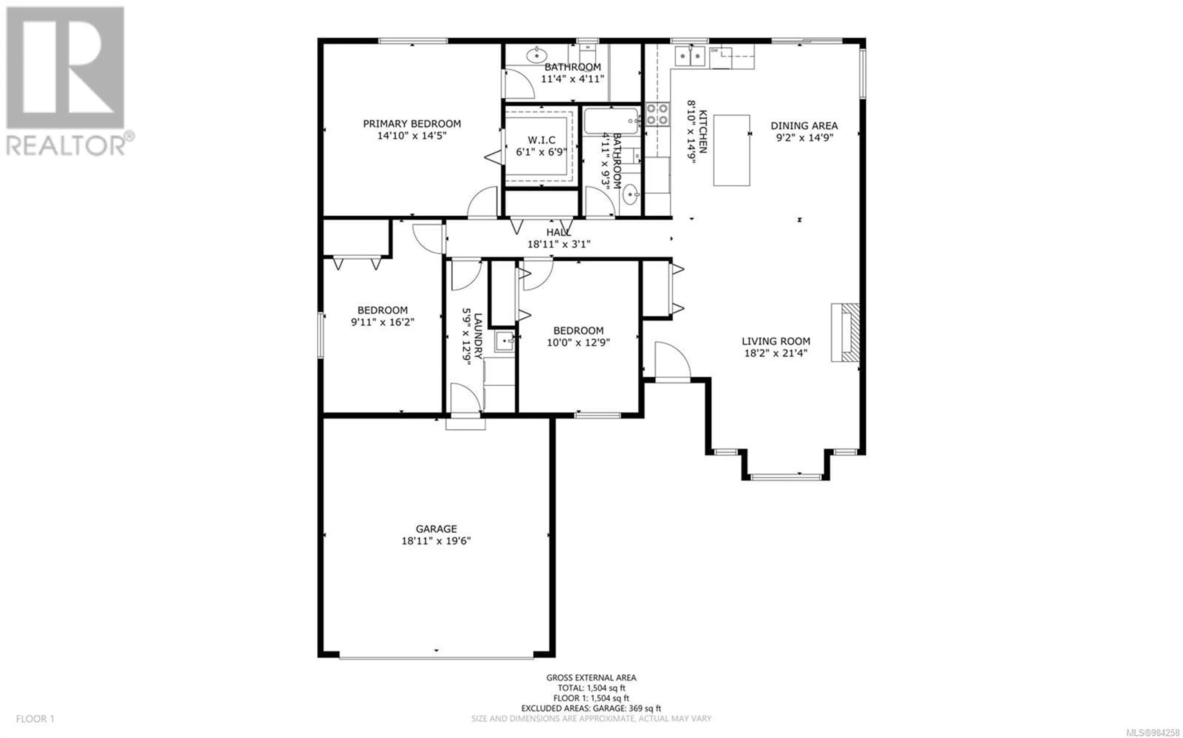 Floor plan for 990 Cordero Cres, Campbell River British Columbia V9H0C3