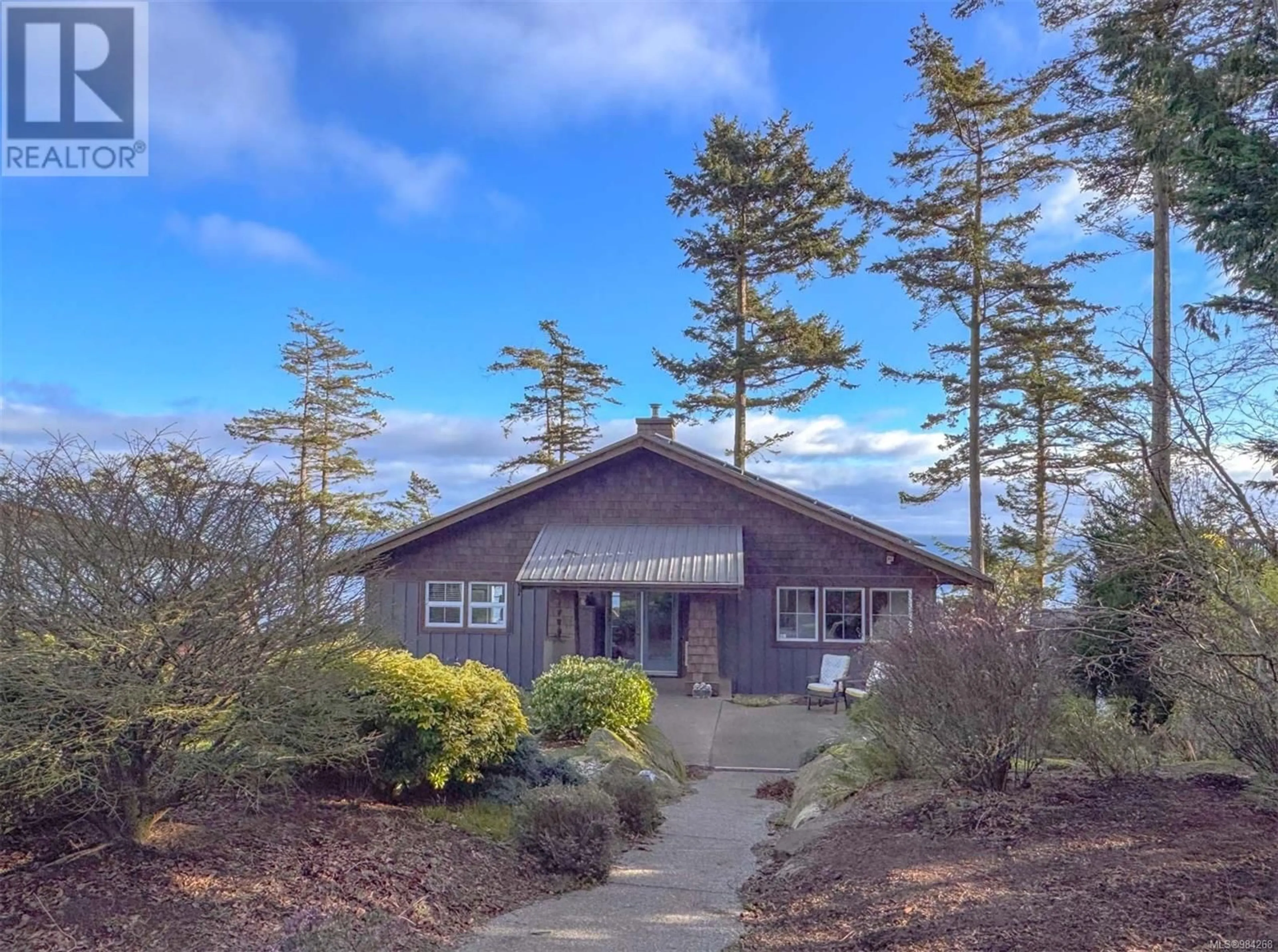 A pic from outside/outdoor area/front of a property/back of a property/a pic from drone, unknown for 1064 Berry Point Rd, Gabriola Island British Columbia V0R1X1