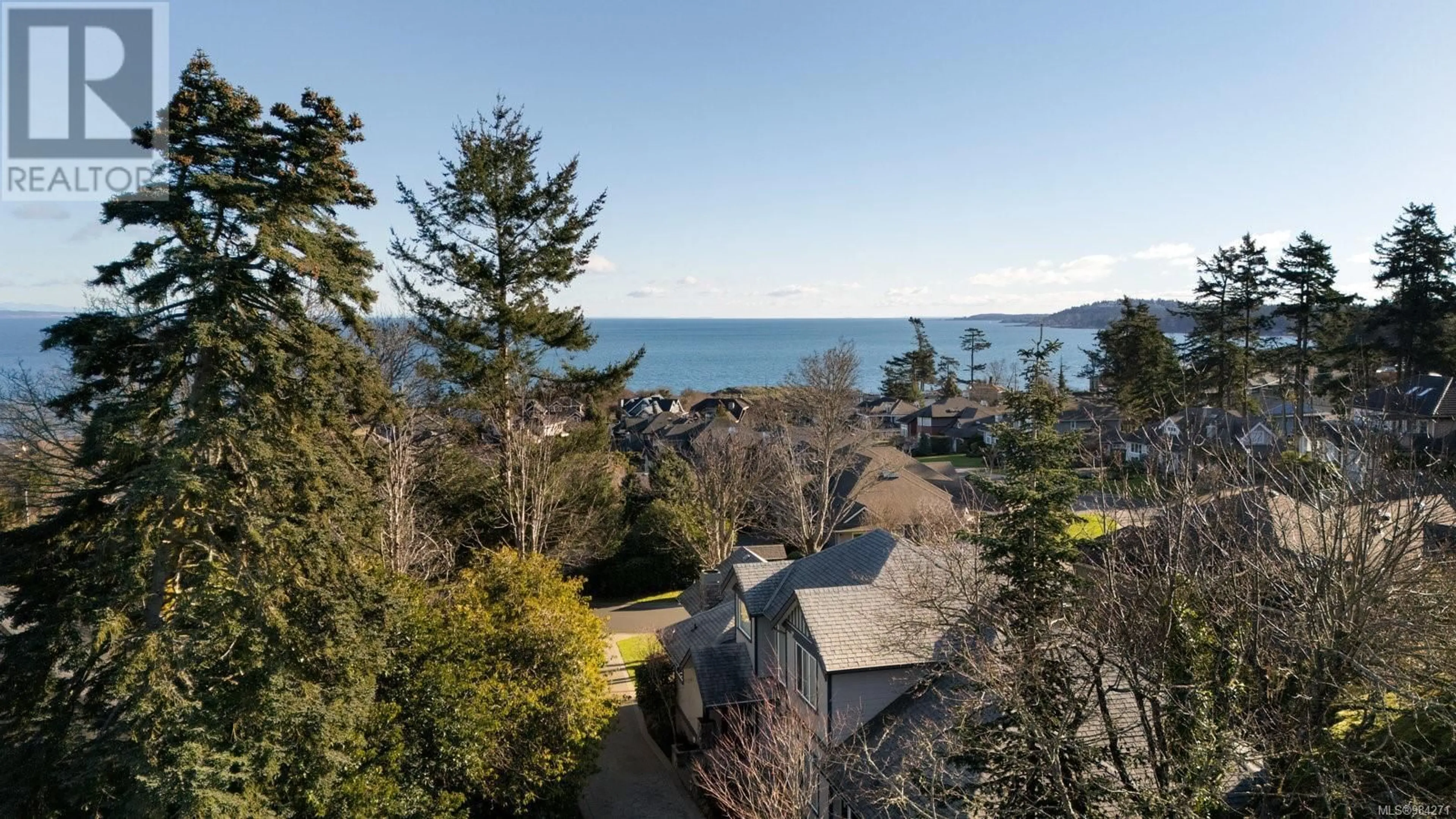 A pic from outside/outdoor area/front of a property/back of a property/a pic from drone, water/lake/river/ocean view for 4580 Gordon Point Dr, Saanich British Columbia V8N6L3