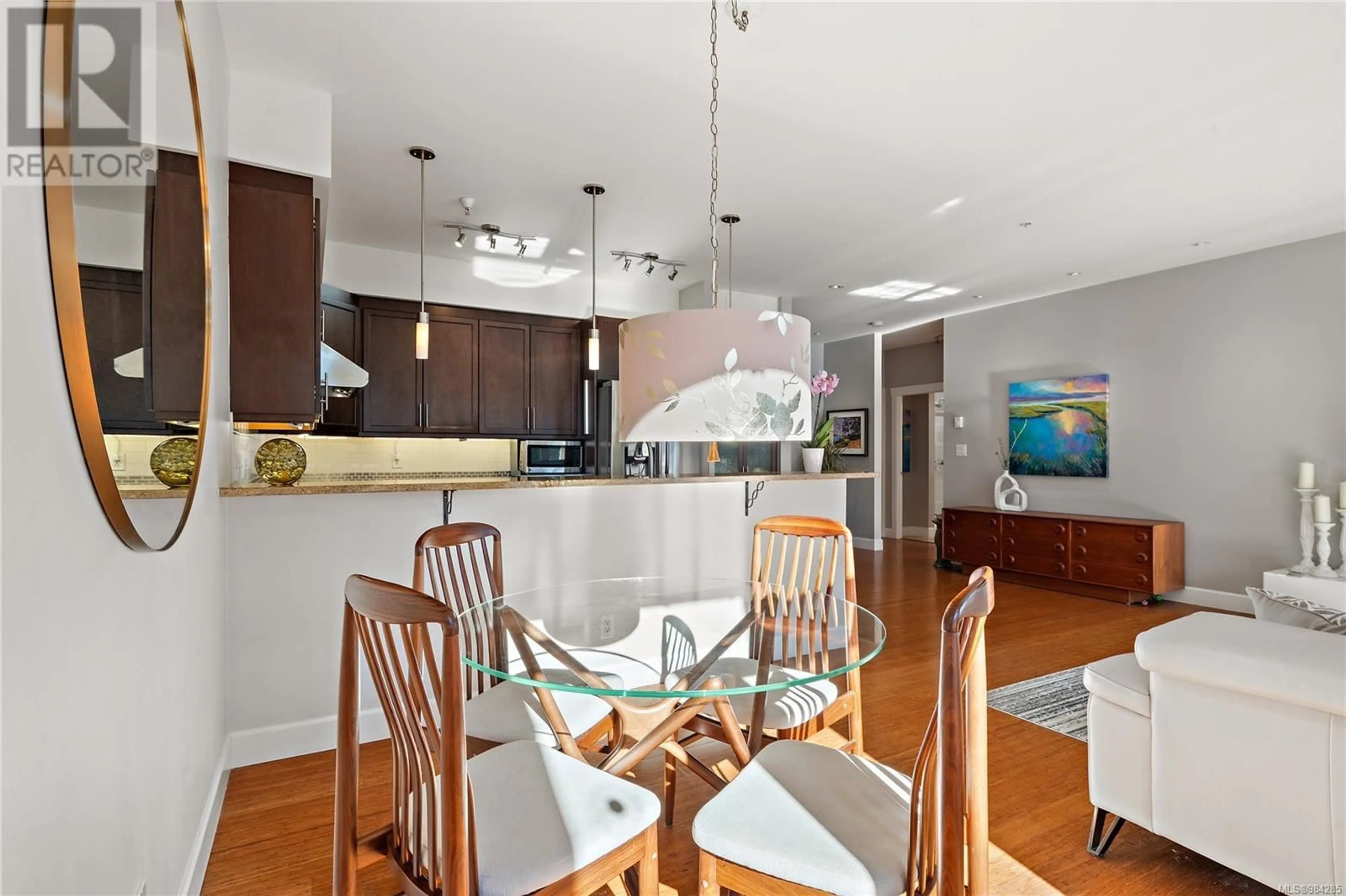 Open concept kitchen, unknown for 307 1035 Sutlej St, Victoria British Columbia V8V2V9