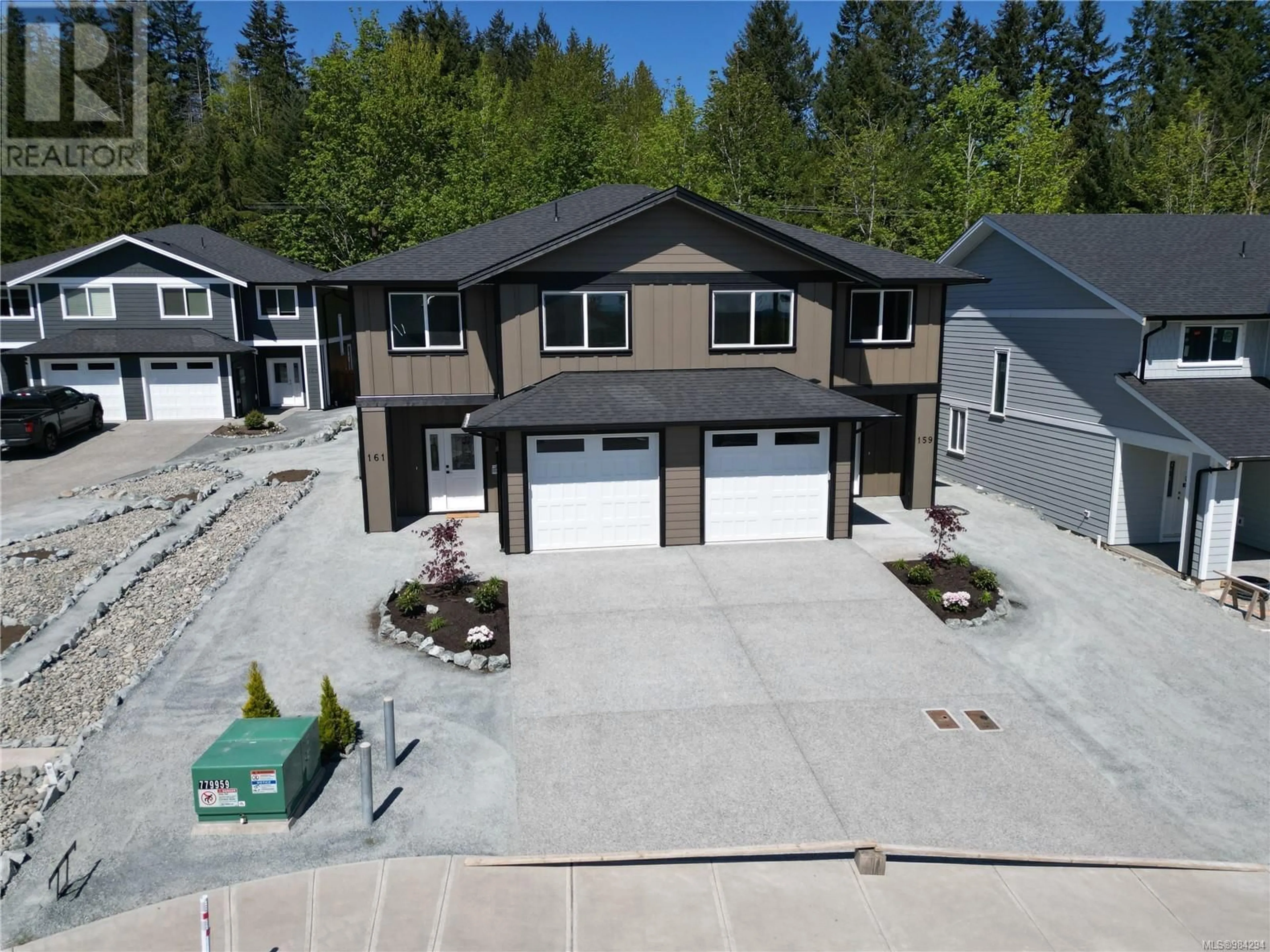 A pic from outside/outdoor area/front of a property/back of a property/a pic from drone, street for 159 ELK ROAD, Lake Cowichan British Columbia V0R2G0
