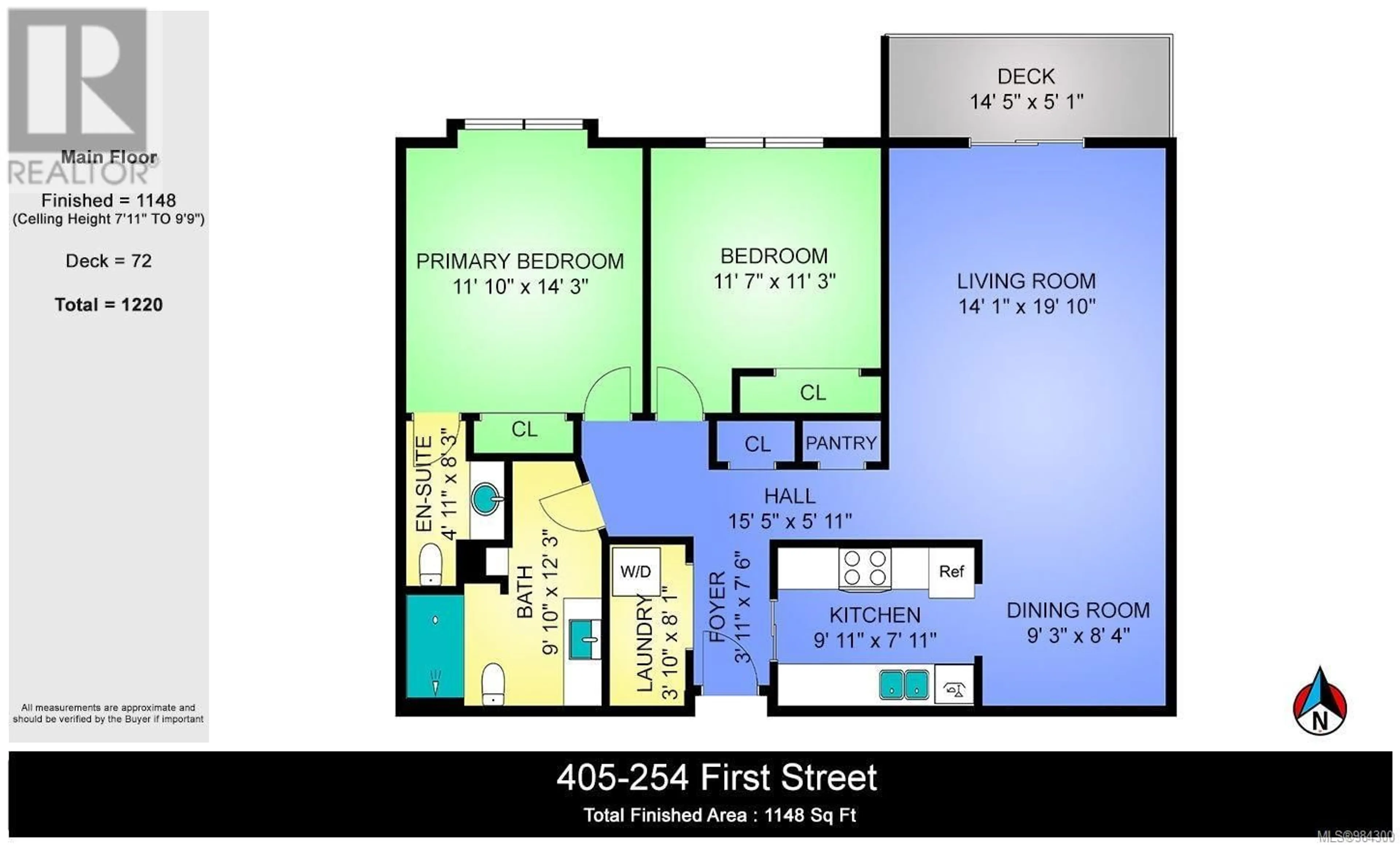 Floor plan for 405 254 First St, Duncan British Columbia V9L1R2