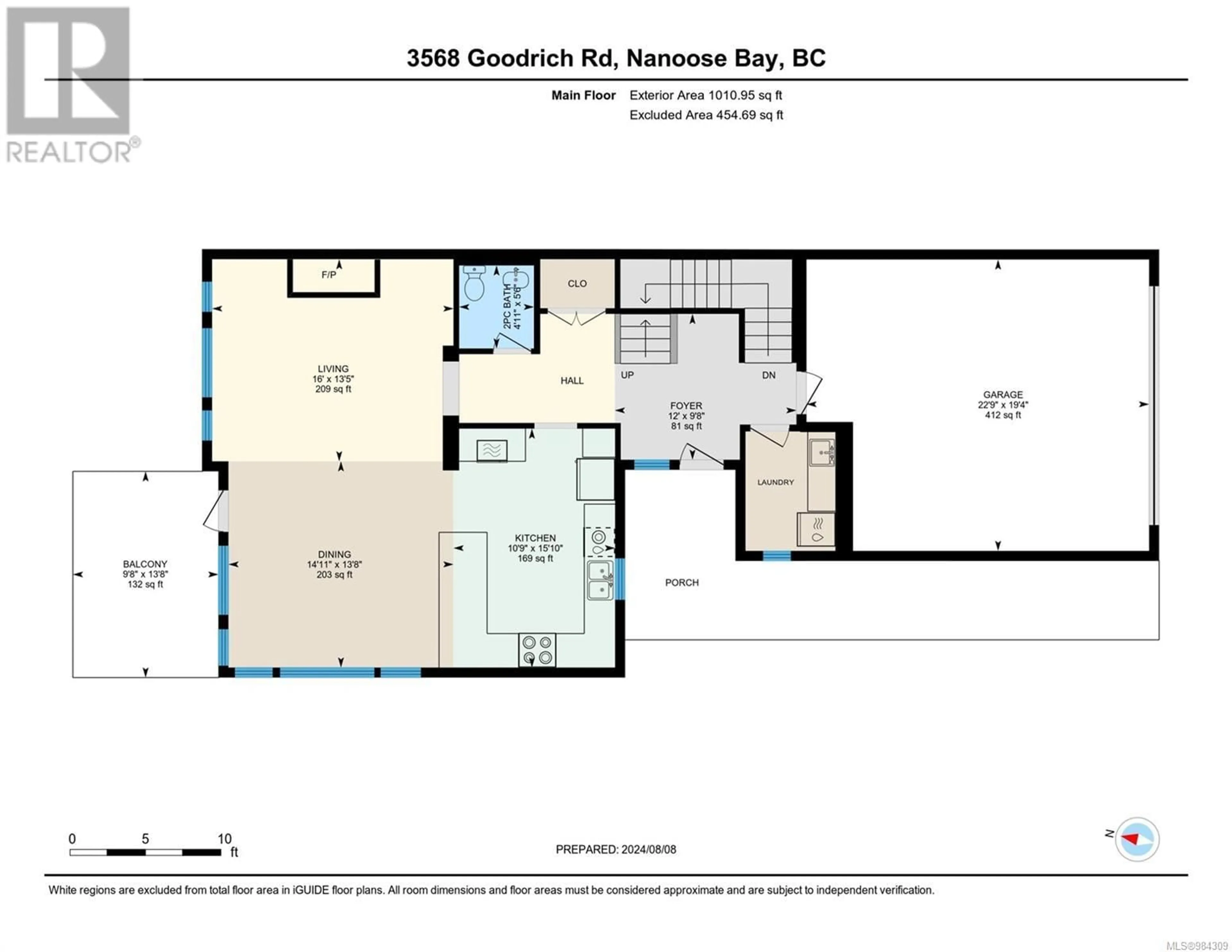 Floor plan for 3568 GOODRICH ROAD, Nanoose Bay British Columbia V9P9K9