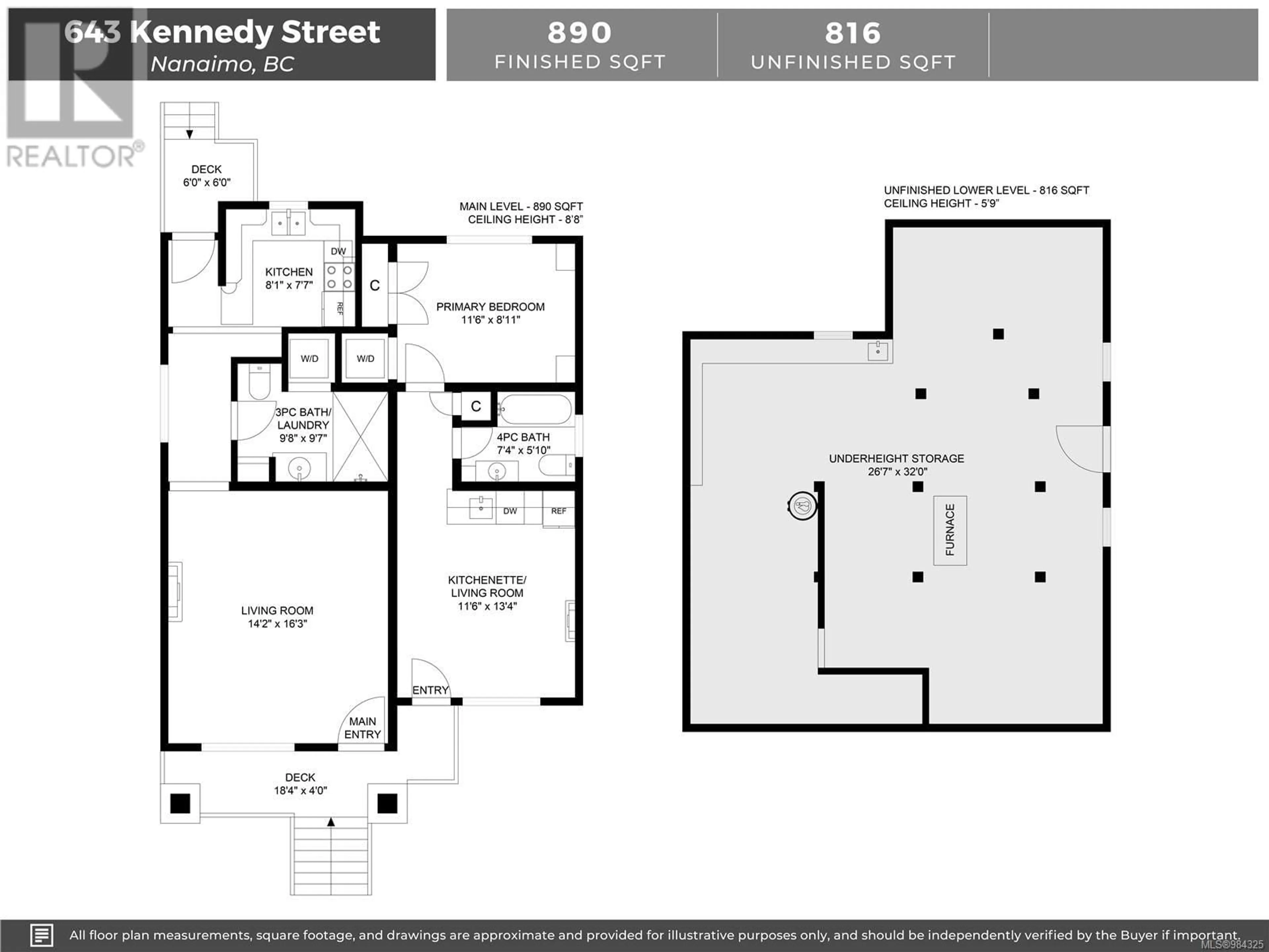 Floor plan for 643 Kennedy St, Nanaimo British Columbia V9R2J9