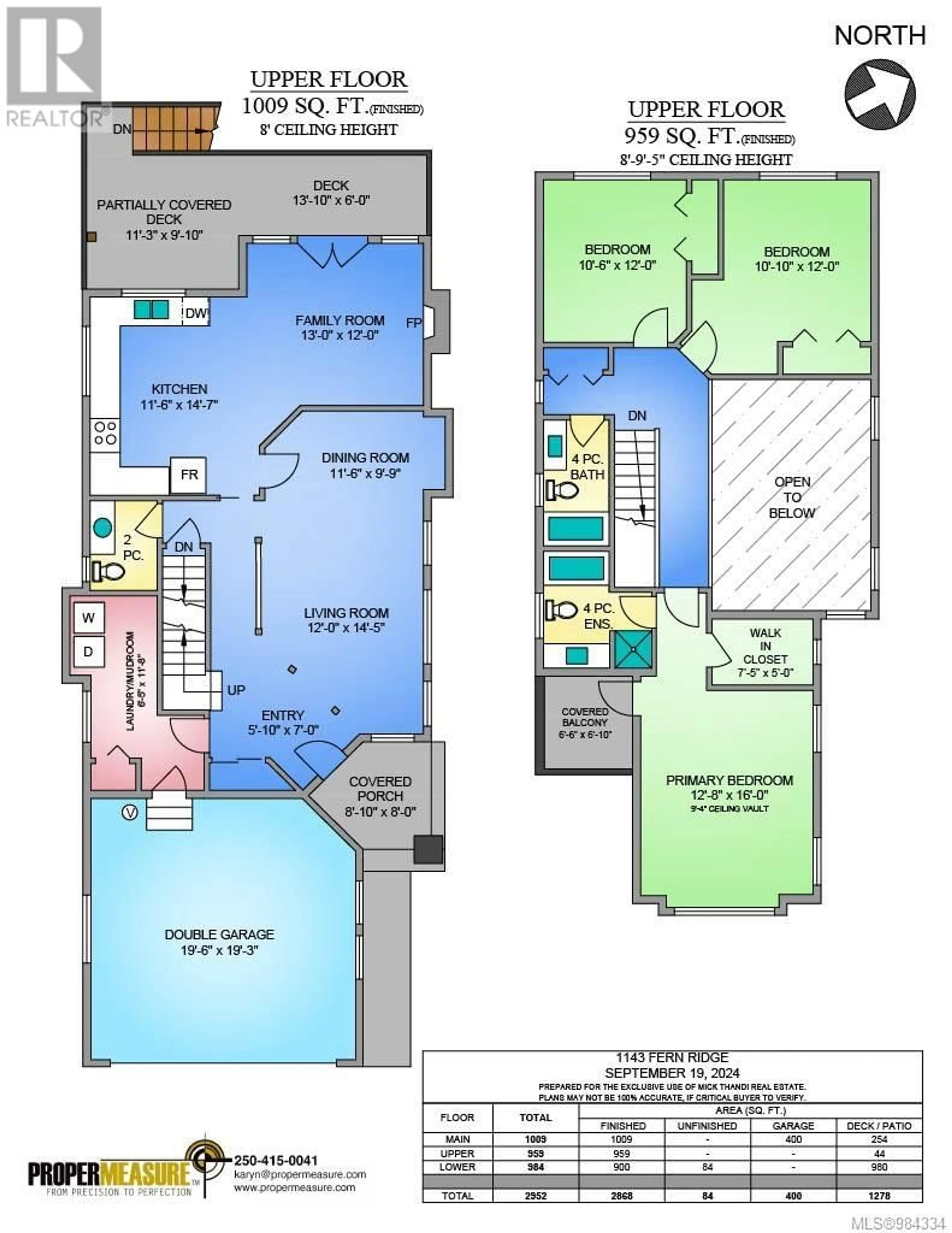 Floor plan for 1143 Fern Ridge Dr, Mill Bay British Columbia V0R2P2