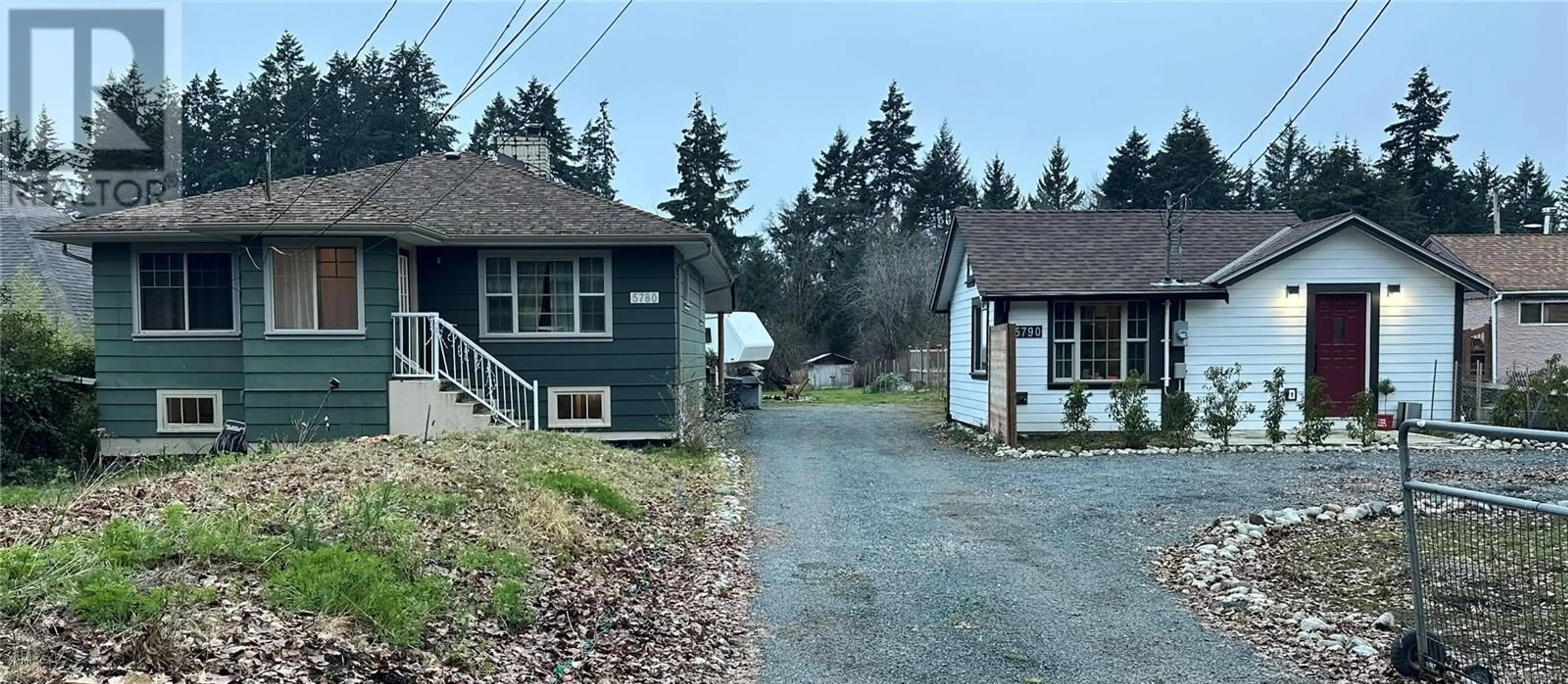 A pic from outside/outdoor area/front of a property/back of a property/a pic from drone, street for 5780 Grandview Rd, Port Alberni British Columbia V9Y8V9