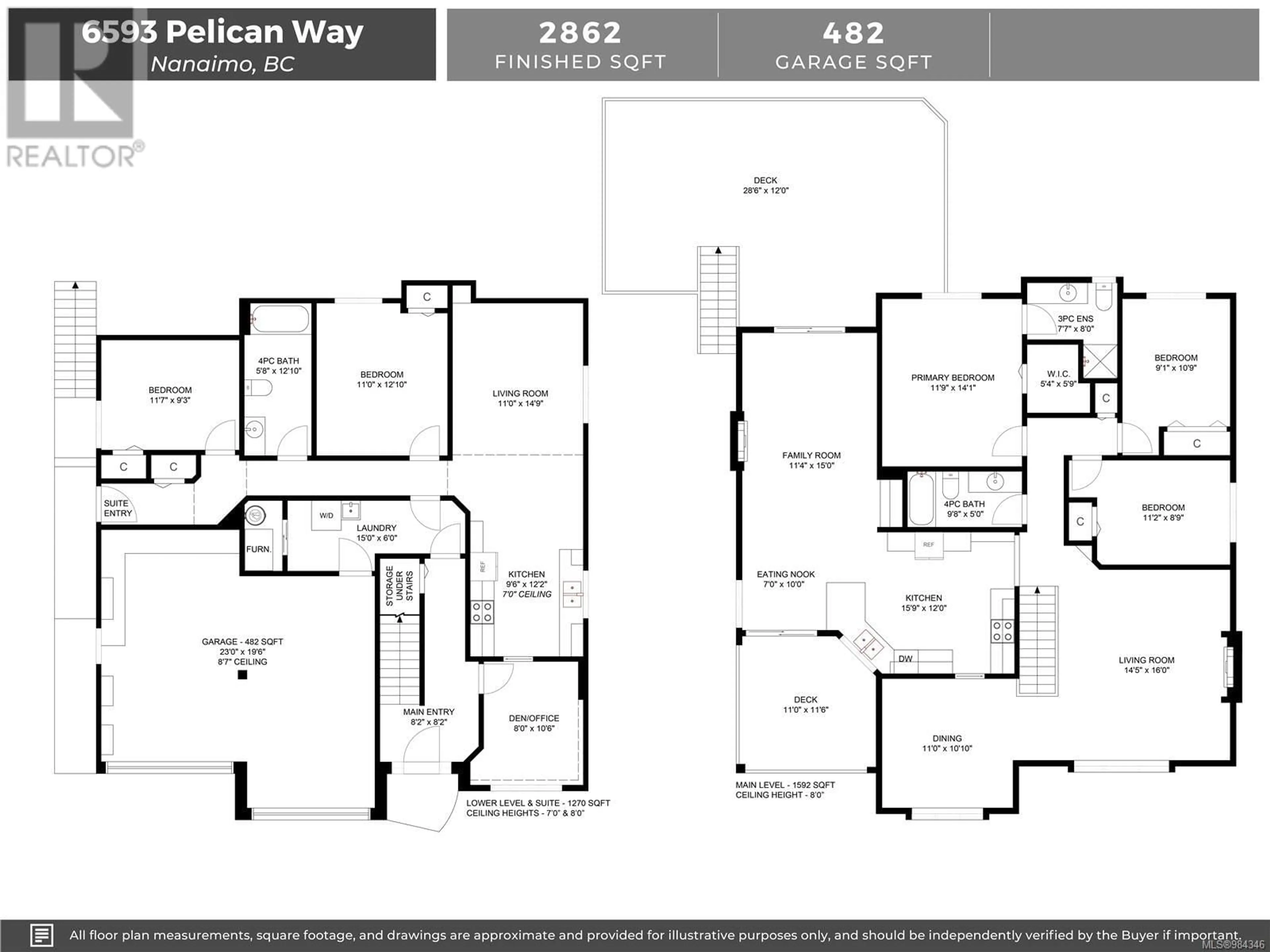 Floor plan for 6593 Pelican Way, Nanaimo British Columbia V9V1P9