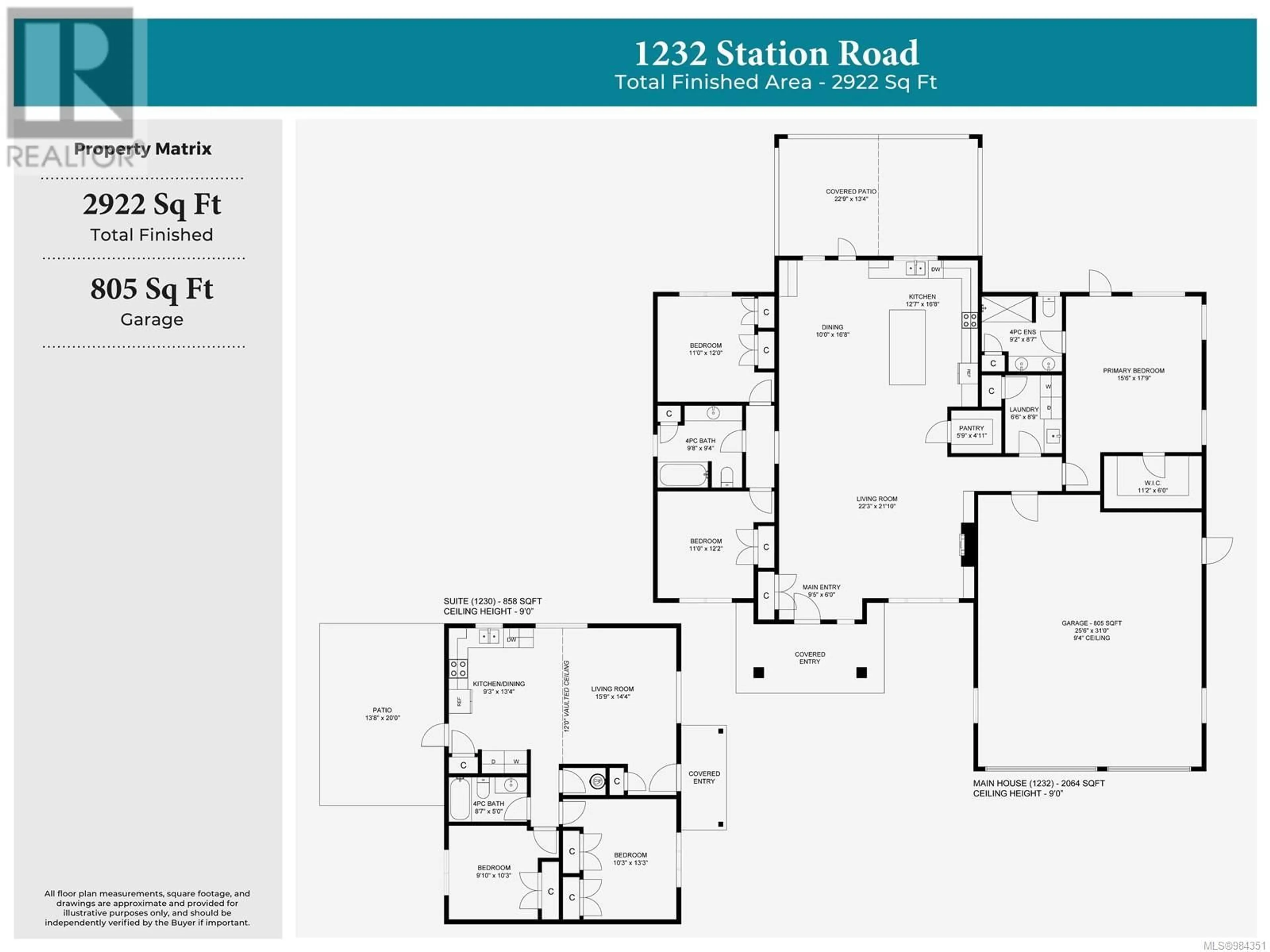 Floor plan for 1230 / 1232 Station Rd, Coombs British Columbia V0R1M0