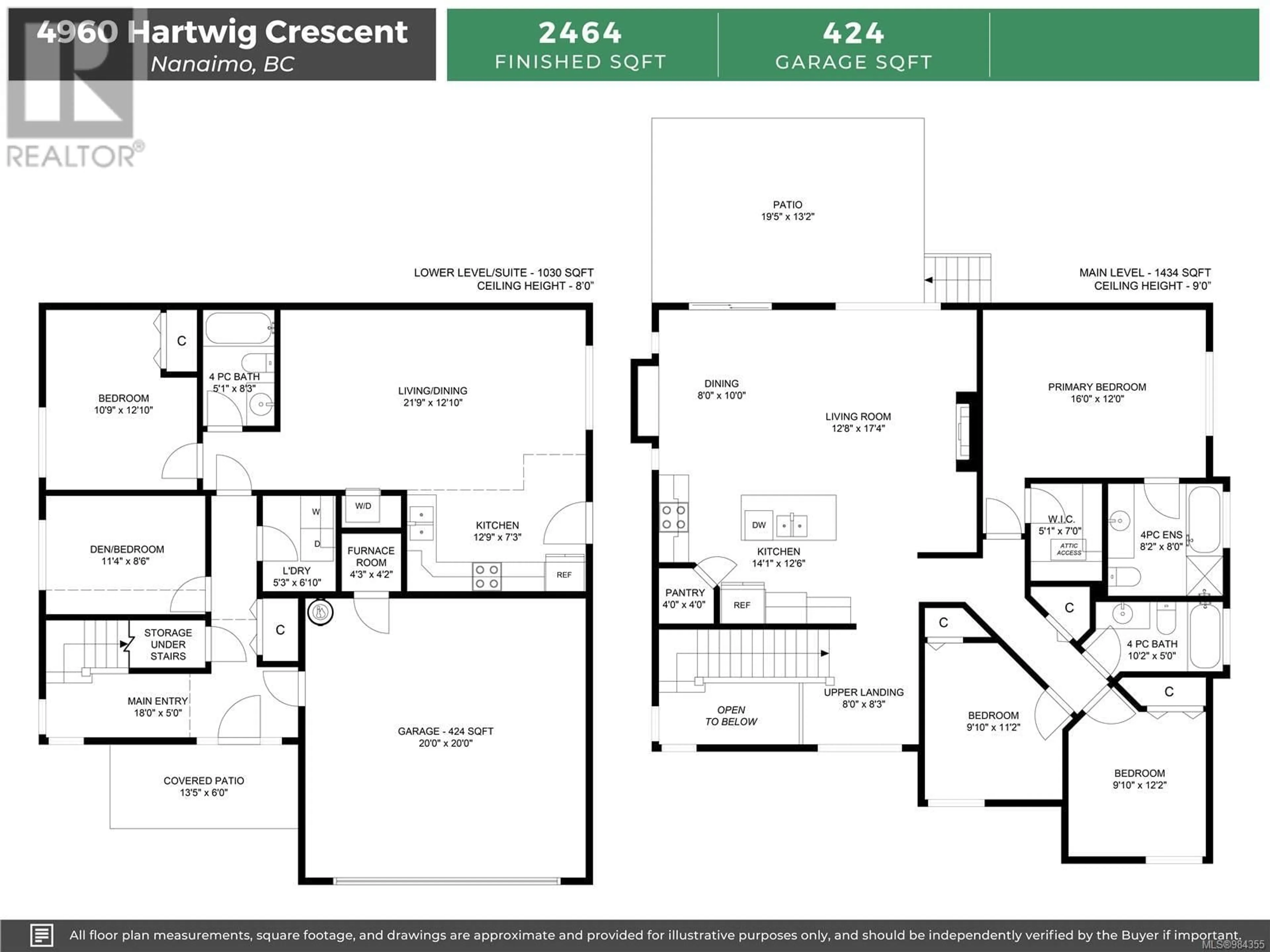 Floor plan for 4960 Hartwig Cres, Nanaimo British Columbia V9V1T9