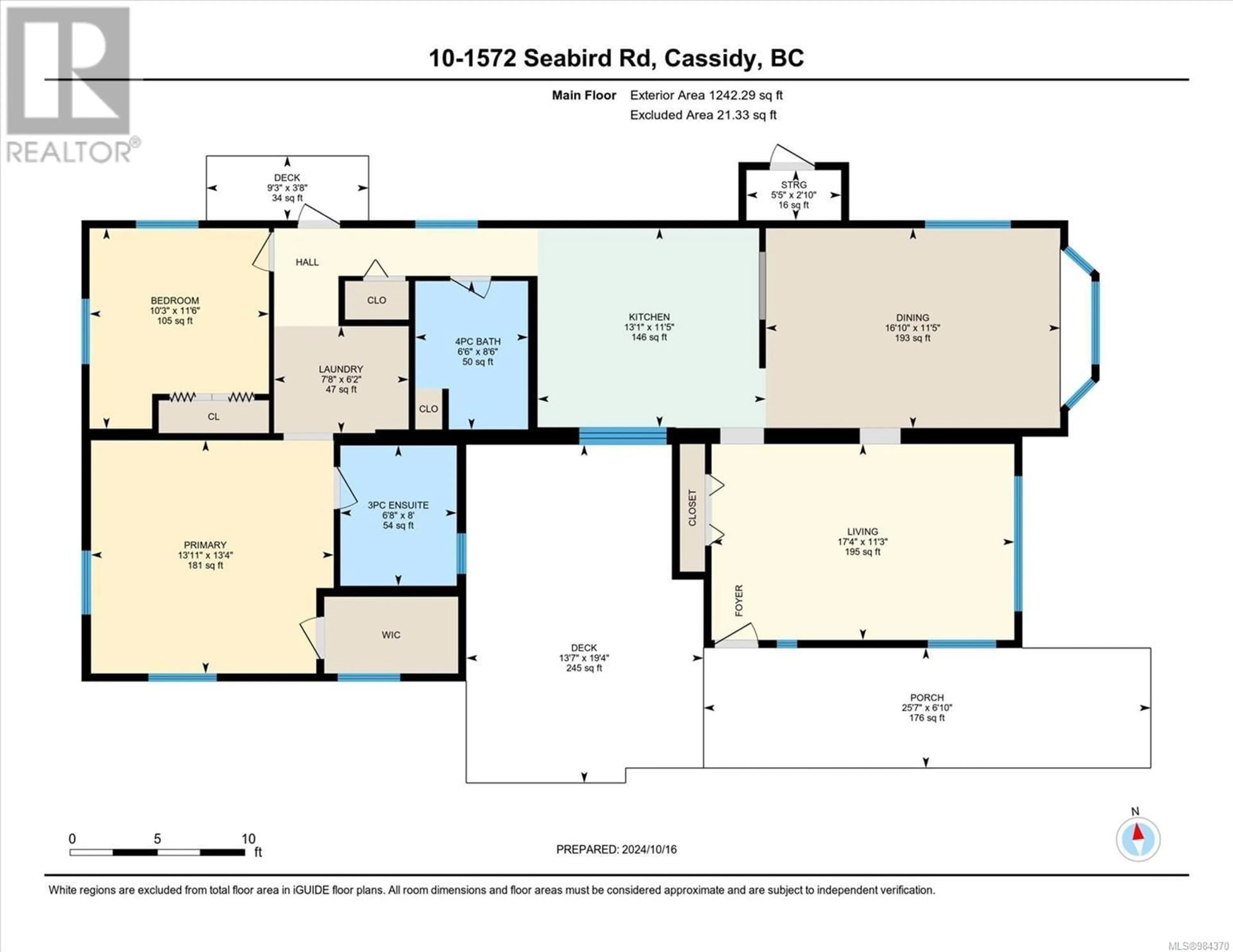 Floor plan for 10 1572 Seabird Rd, Cassidy British Columbia V9G1L3