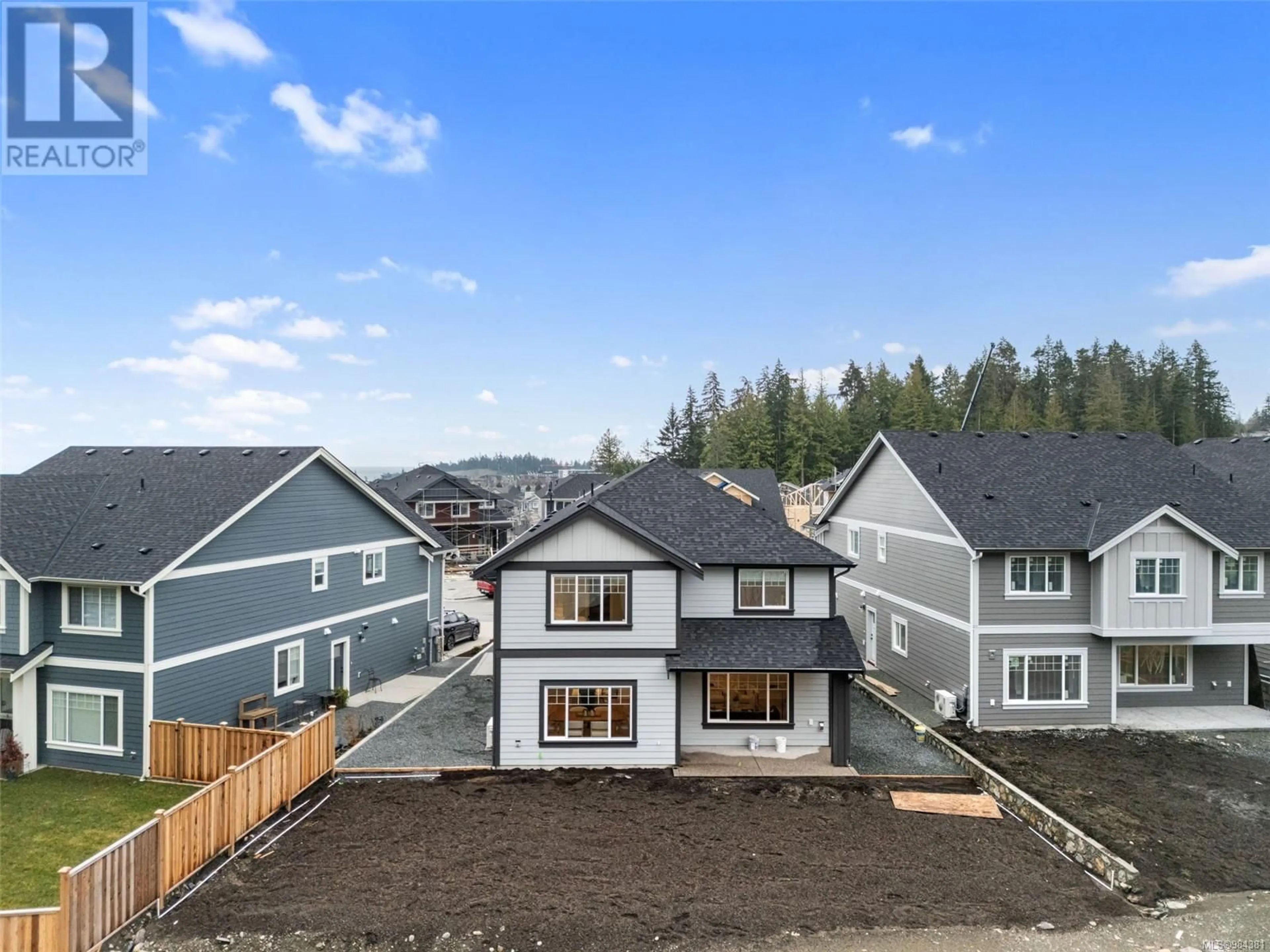 A pic from outside/outdoor area/front of a property/back of a property/a pic from drone, mountain view for 412 Rock Dove Pl, Colwood British Columbia V9C0R5