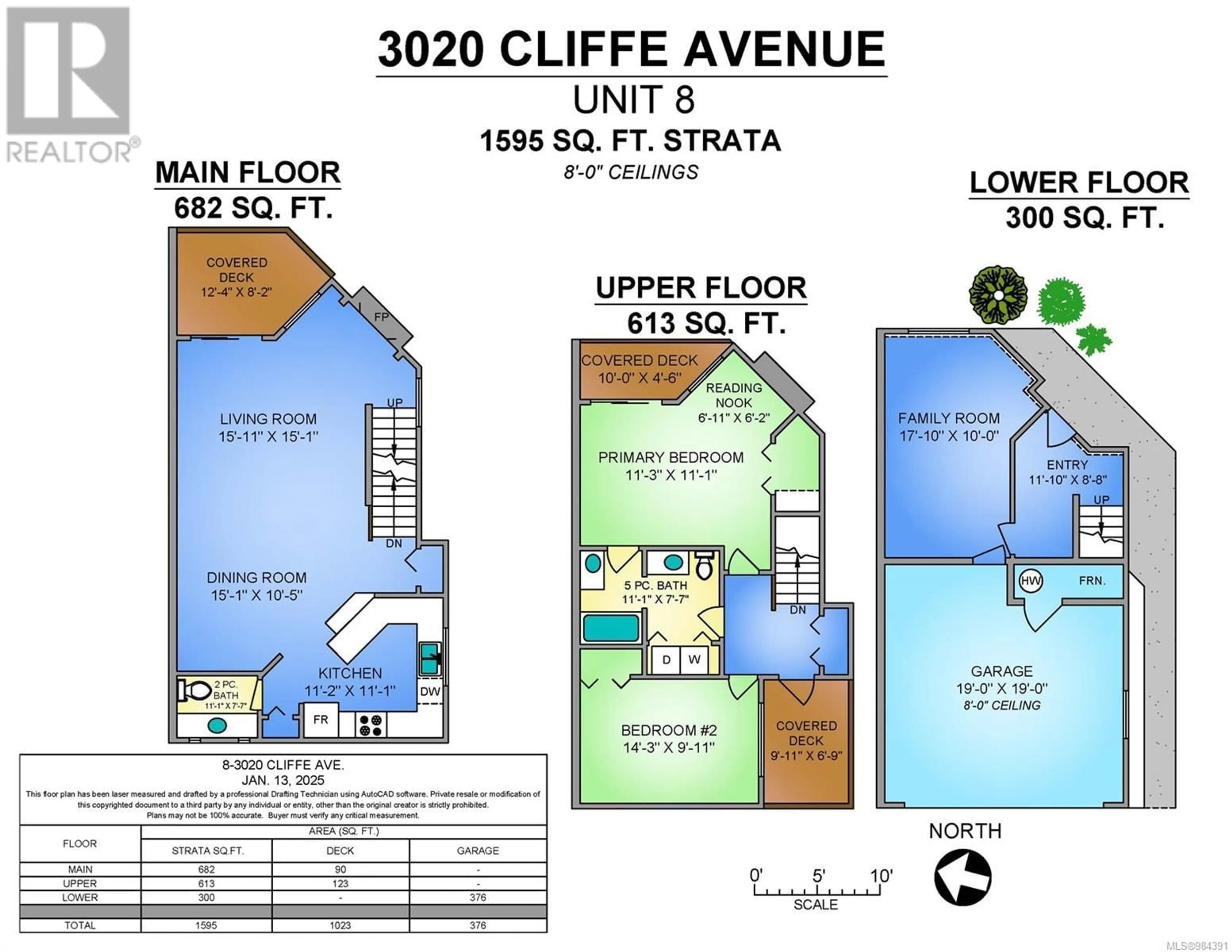 Floor plan for 8 - 3020 CLIFFE AVENUE, Courtenay British Columbia V9N2L7