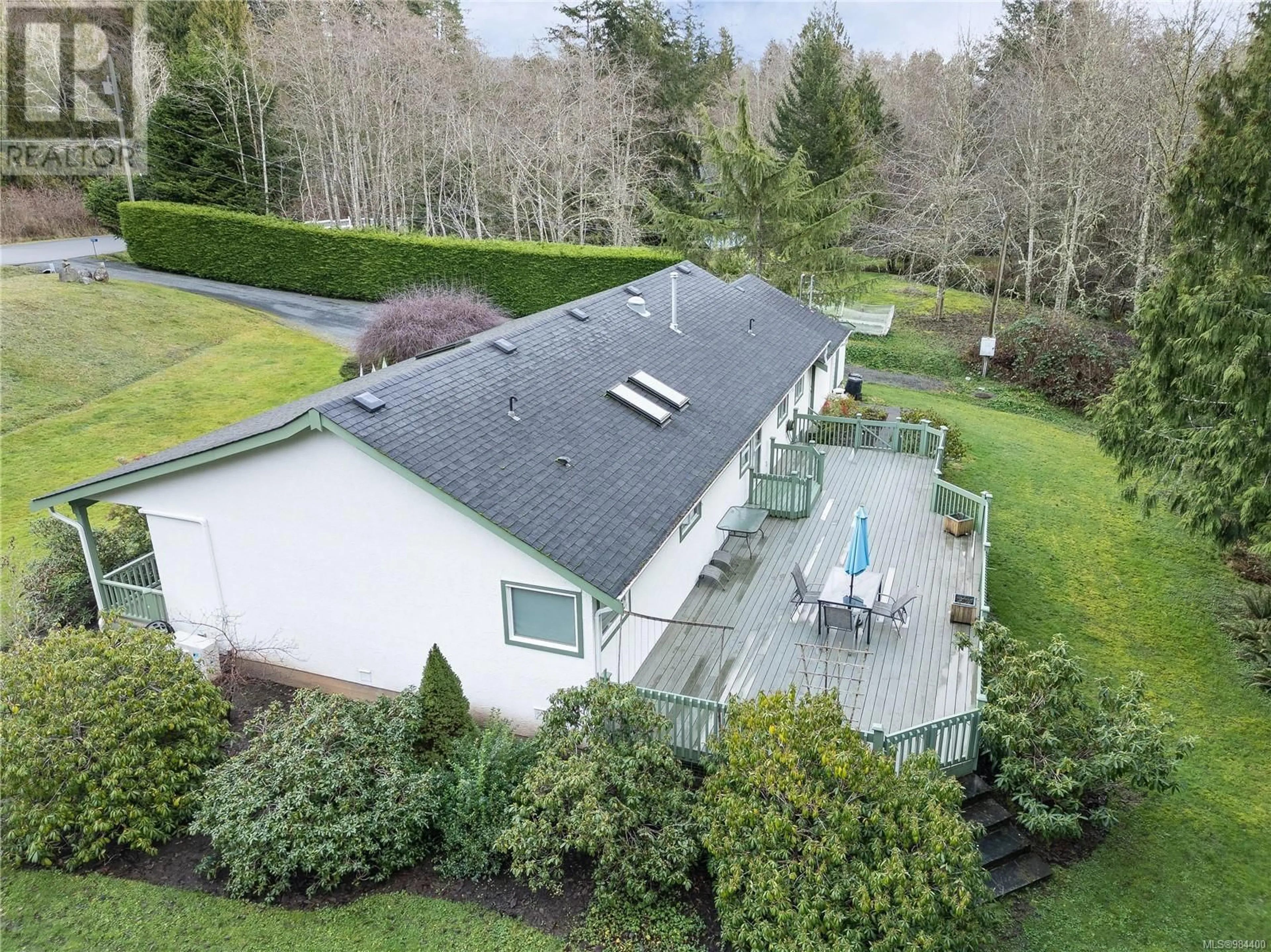 A pic from outside/outdoor area/front of a property/back of a property/a pic from drone, unknown for 2126 Corvis Way, Sooke British Columbia V9Z0G1