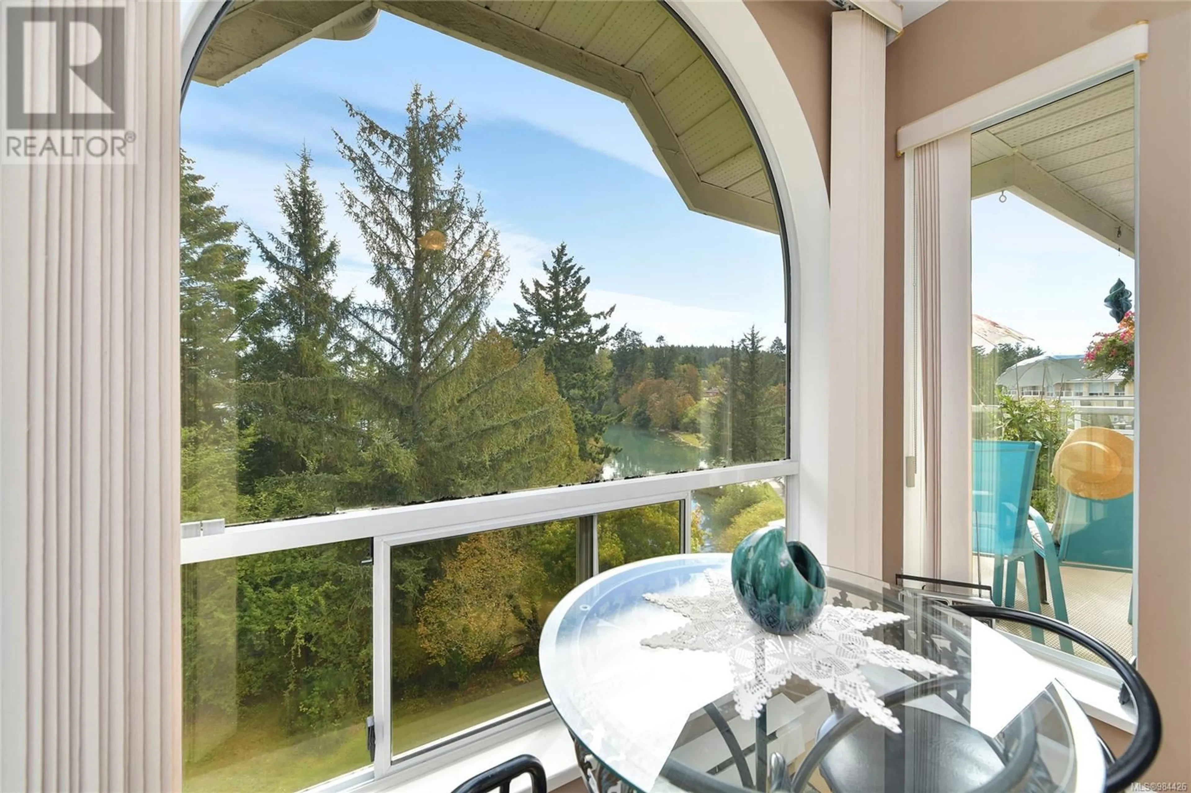 Balcony in the apartment, water/lake/river/ocean view for 4199 2600 Ferguson Rd, Central Saanich British Columbia V8M2C1